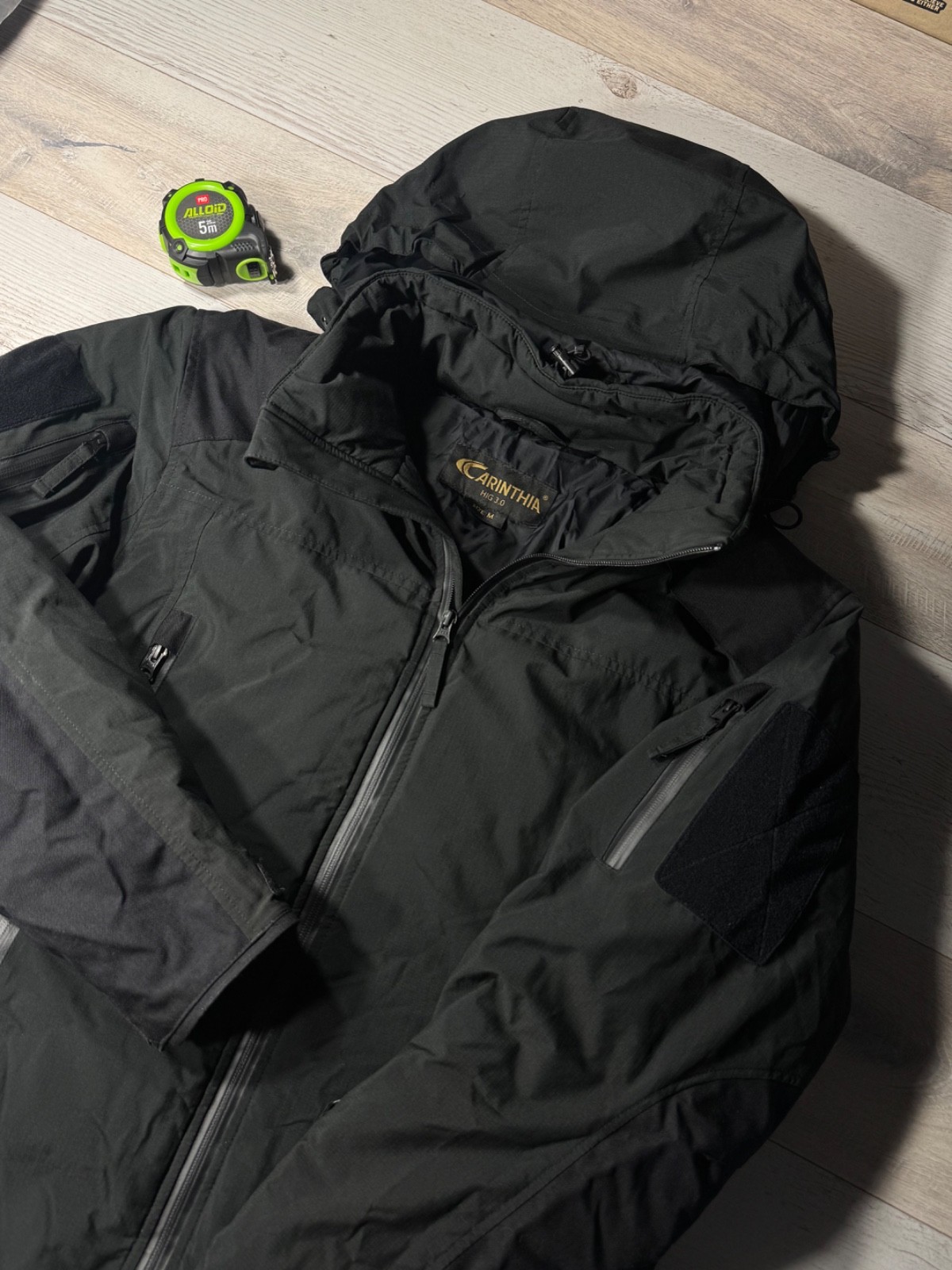 Carinthia HIG 3.0 HIG 3.2 Tactical Insulated Jacket Black Size M G-LOFT Military