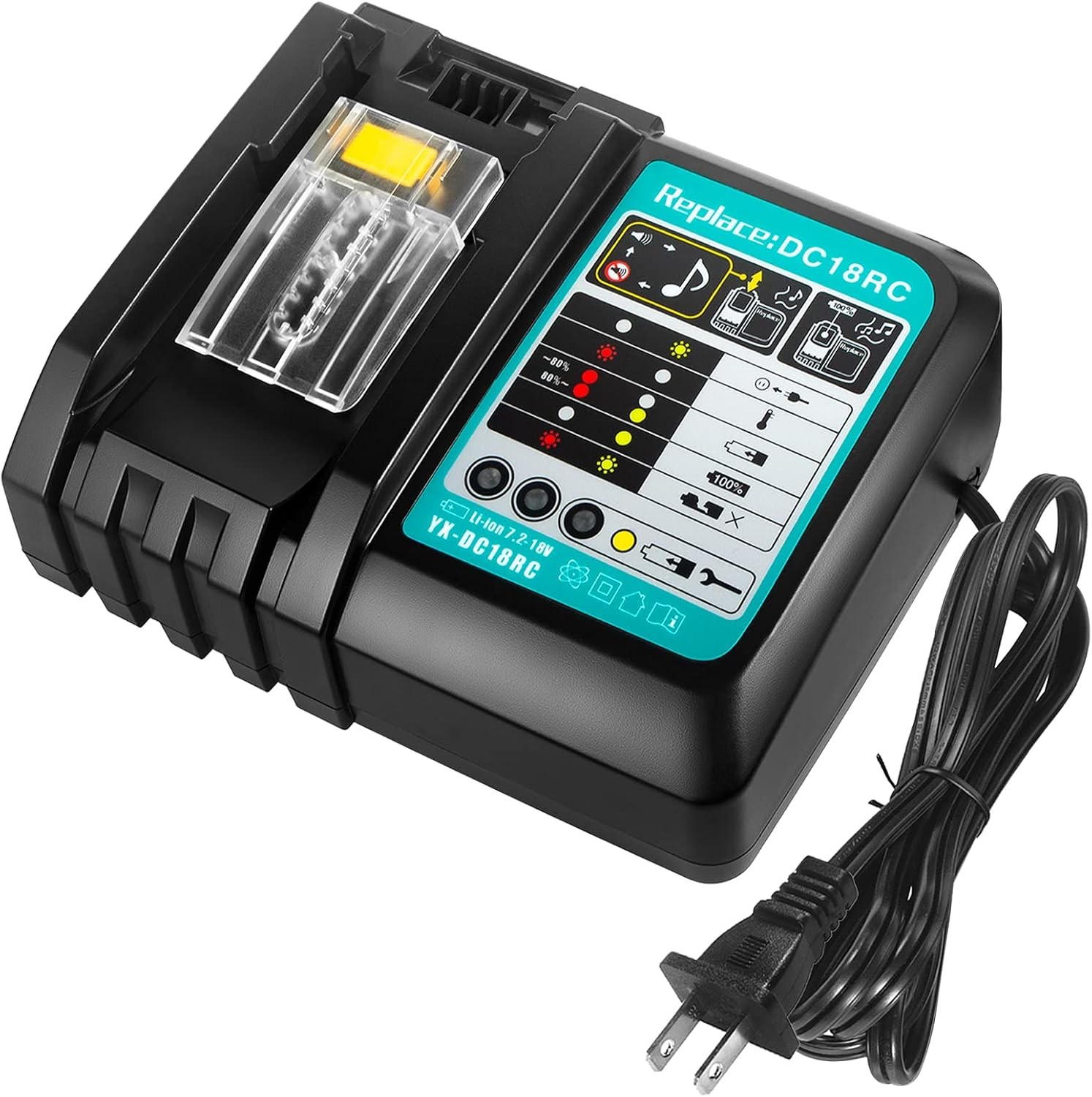 NEW 18V 3.0A Rapid Li-ion Charger DC18RC for Makita All 7.2V-18V Lithium Battery NEW 18V 3.0A Rapid Li-ion Charger DC18RC for Makita All 7.2V-18V Lithium Battery