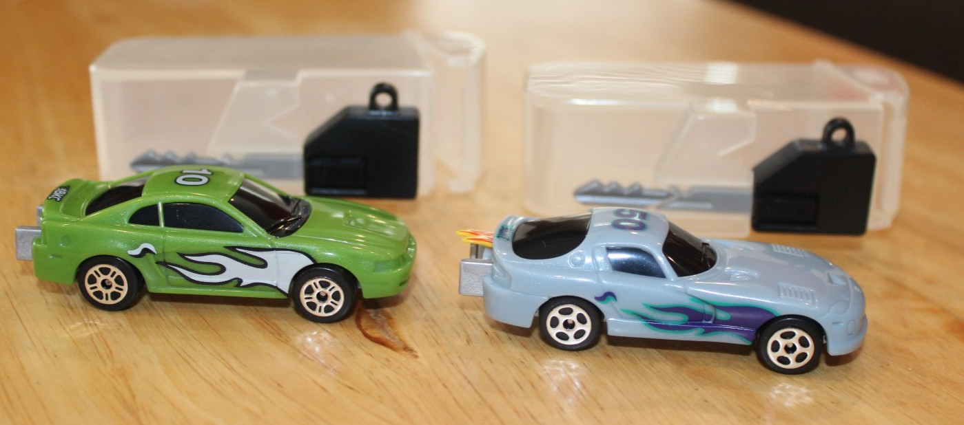 Unique Set of Burnin' Key Cars - Keys Inserted in Cars And They Shoot Forward