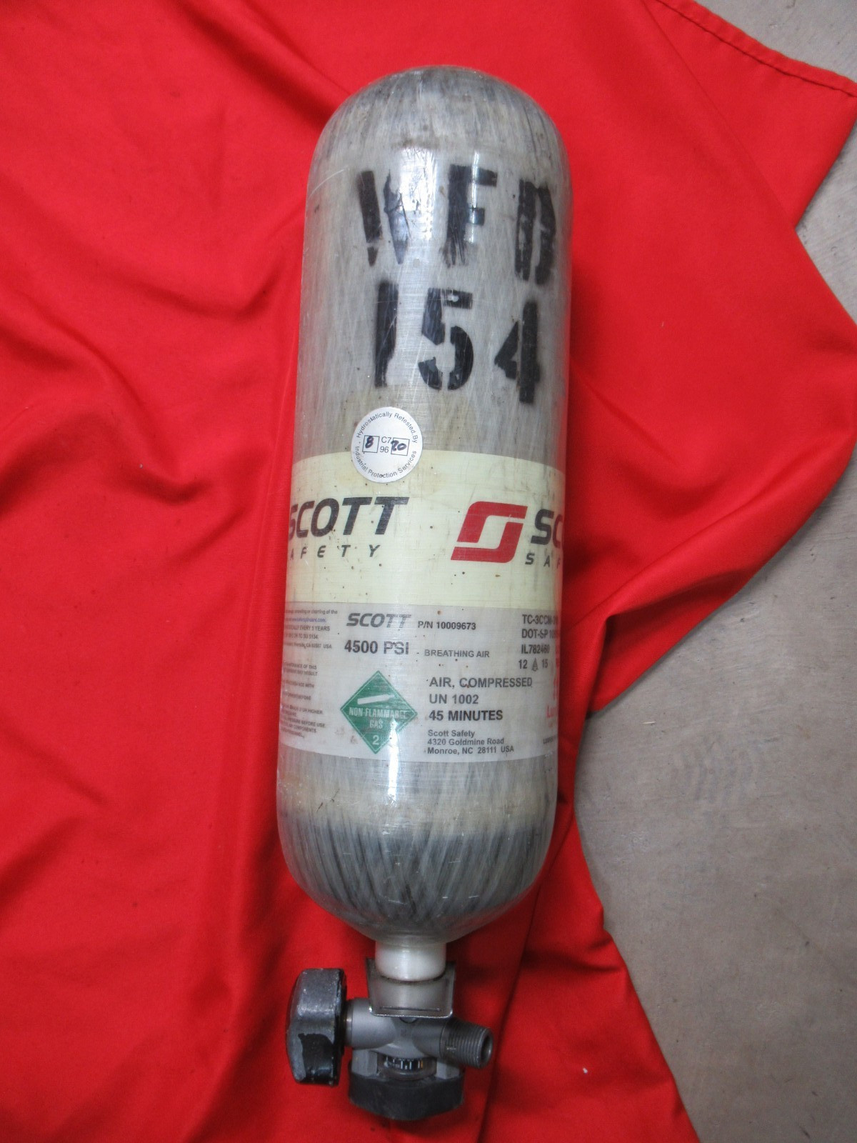 MFG 12/2015 SCOTT 4500PSI 45 Min SCBA Bottle Tank Cylinder FIRE RESCUE CGA347