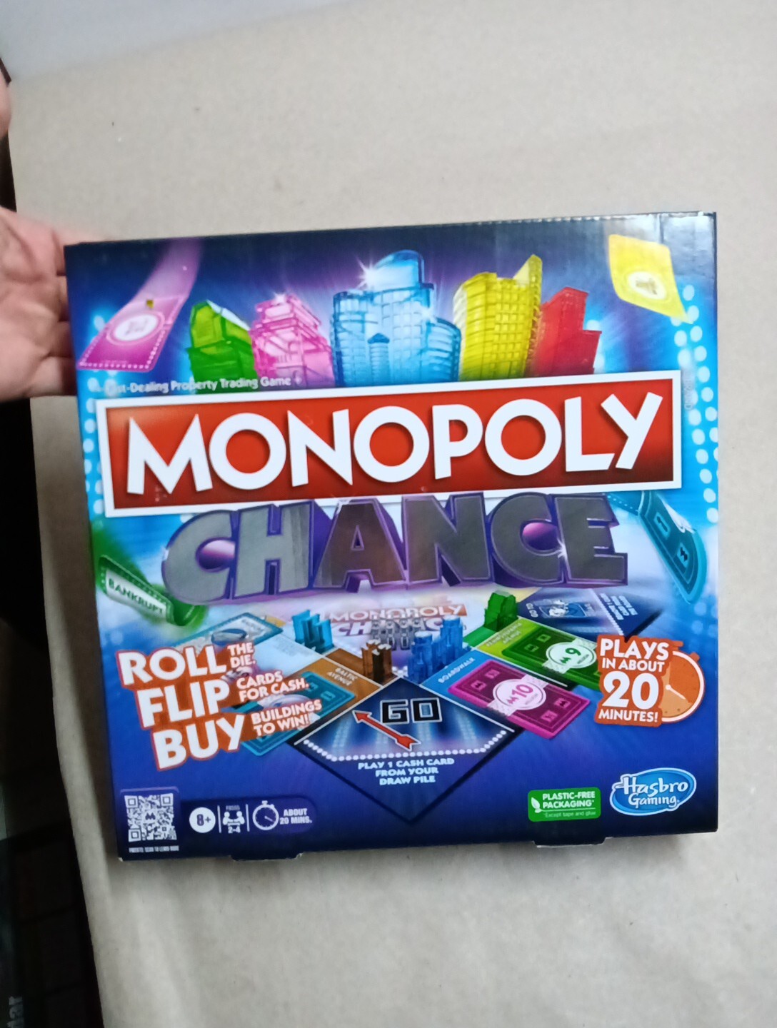 Monopoly Chance Board Game Roll Flip Buy.  Brand new and sealed.