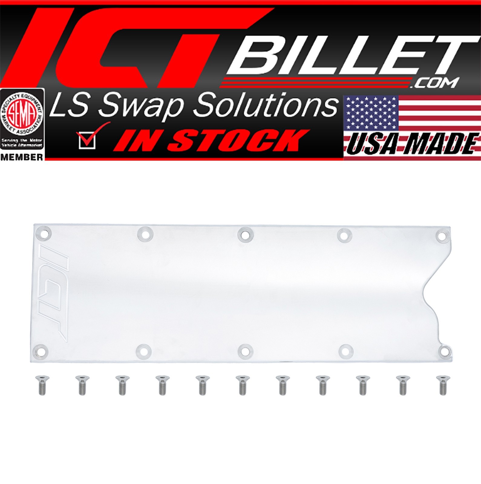 LS Gen 3 Billet Valley Pan Cover Plate (Knock Sensor Delete) LS1 4.8 5.3 5.7 6.0