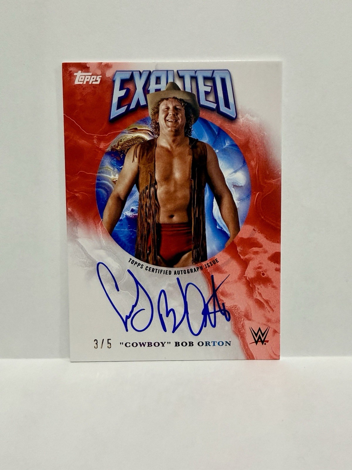 2025 Topps Exalted WWE - Exalted Autographs Cowboy Bob Orton Red /5 (AU)