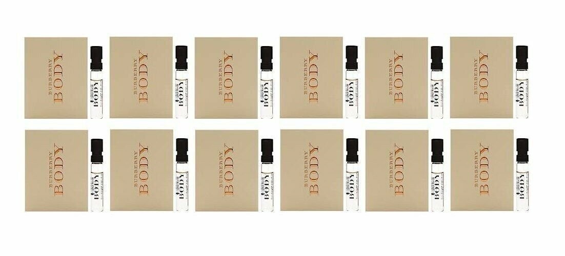 Burberry Body eau de parfum vials .06 oz x 12