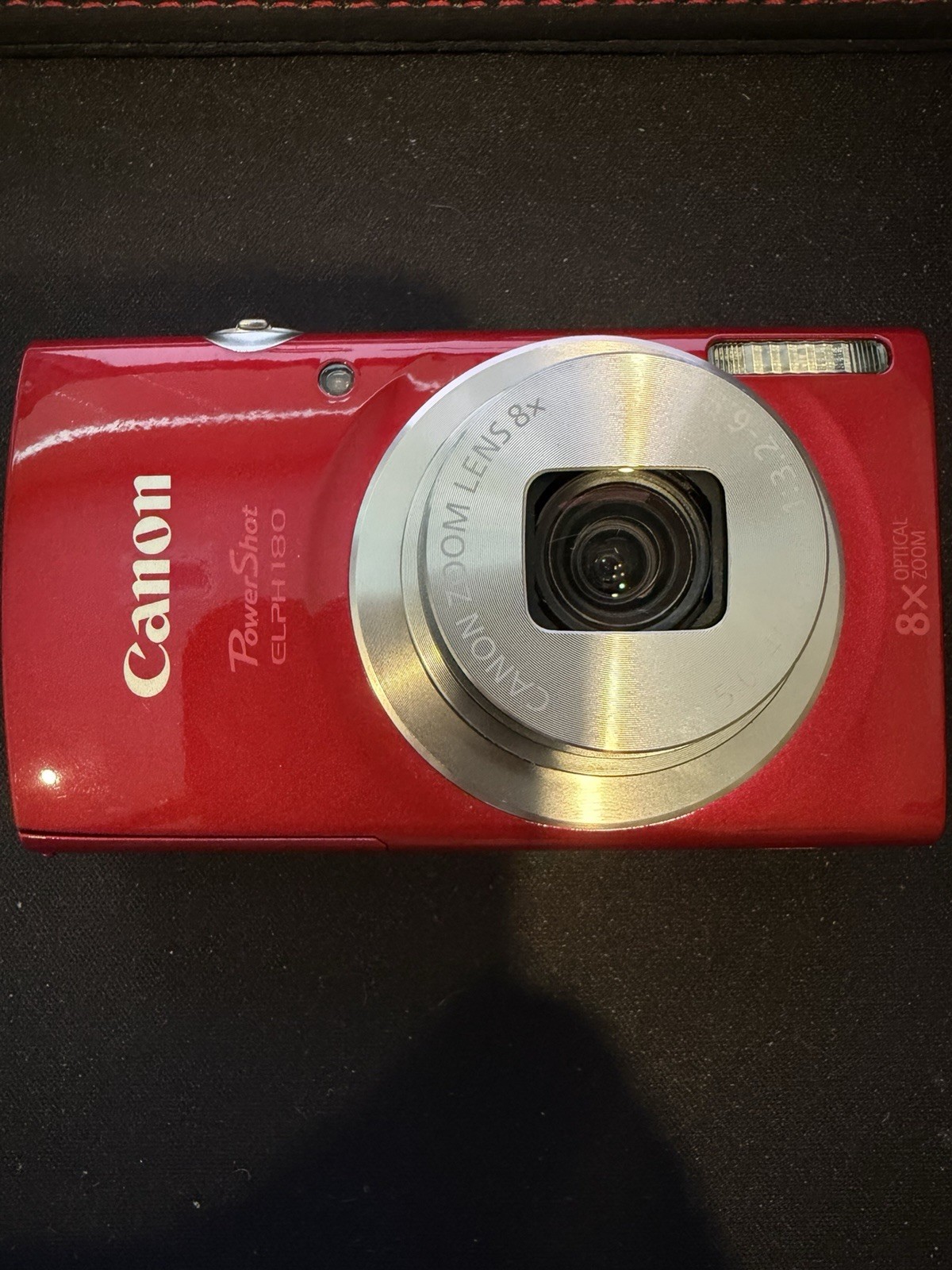 Canon PowerShot ELPH 180 20MP Digital Camera - Red (No Memory Card Included)