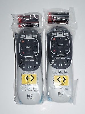  DIRECTV RC73 REMOTE CONTROLS / LOT OF 2 / IR/RF HR44/HR54 GENIE/BATTERIES/NEW