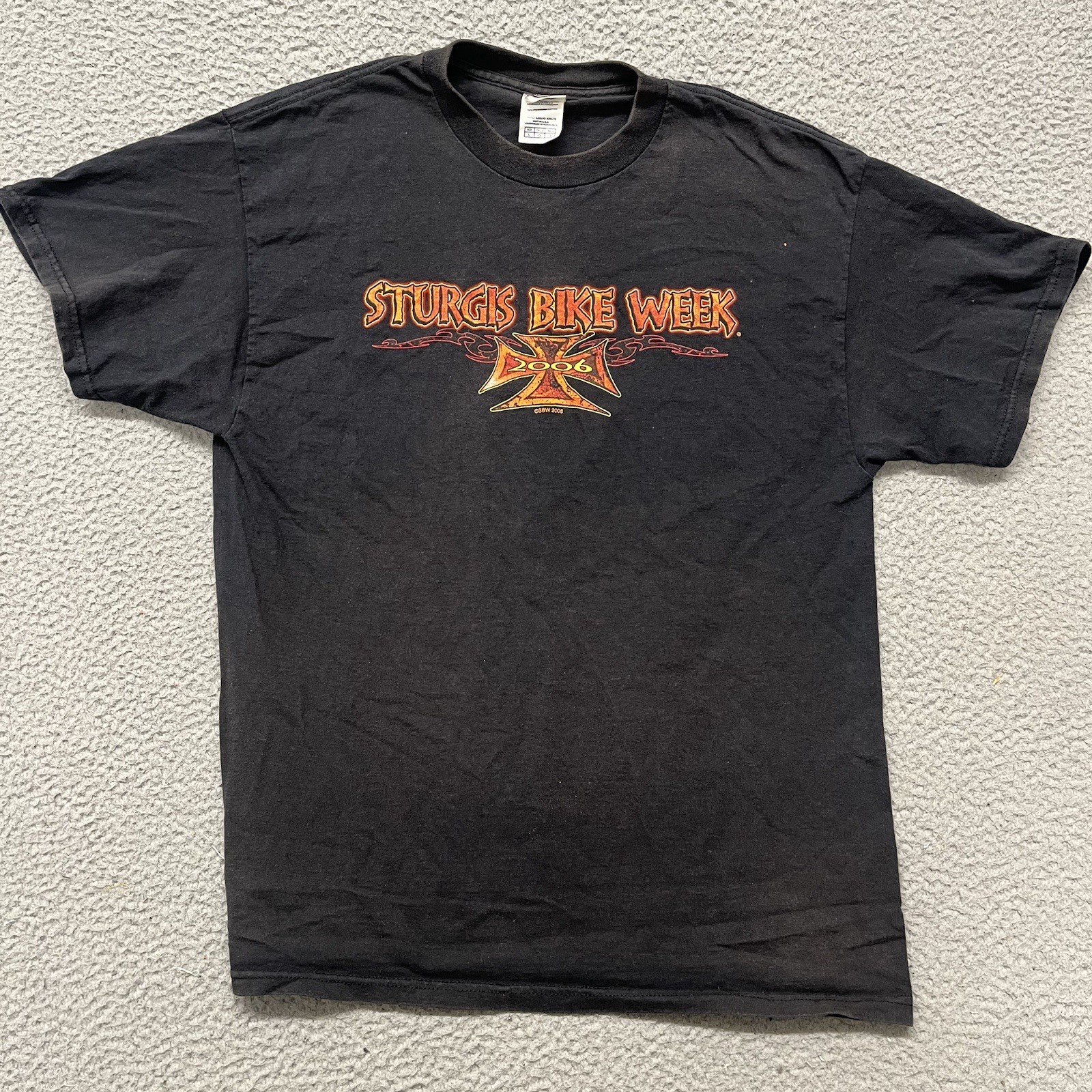 Sturgis Bike Week Shirt Adult L Black 2006 Biker Motorcycle Hog Crew Neck