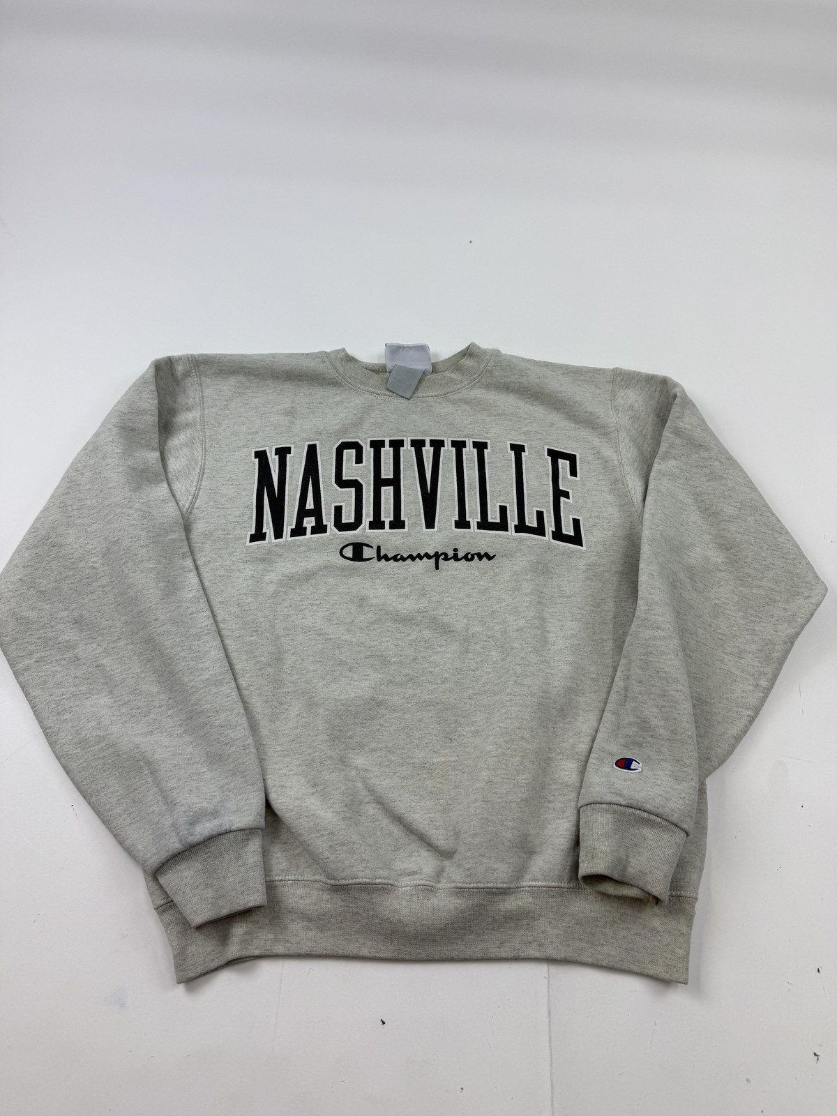 Champion Nashville Sweatshirt Mens Small Gray Fleece Crewneck Pullover Graphic