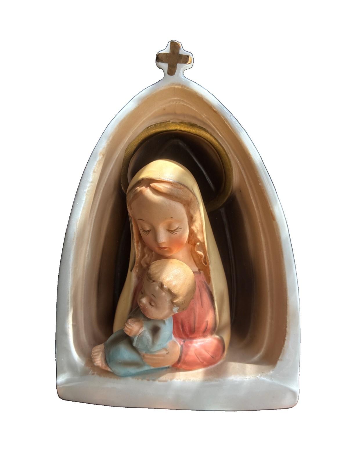 Vintage 1958 Napco MADONNA AND CHILD Planter EUC Beautiful Vintage 1958 Napco MADONNA AND CHILD Planter EUC Beautiful
