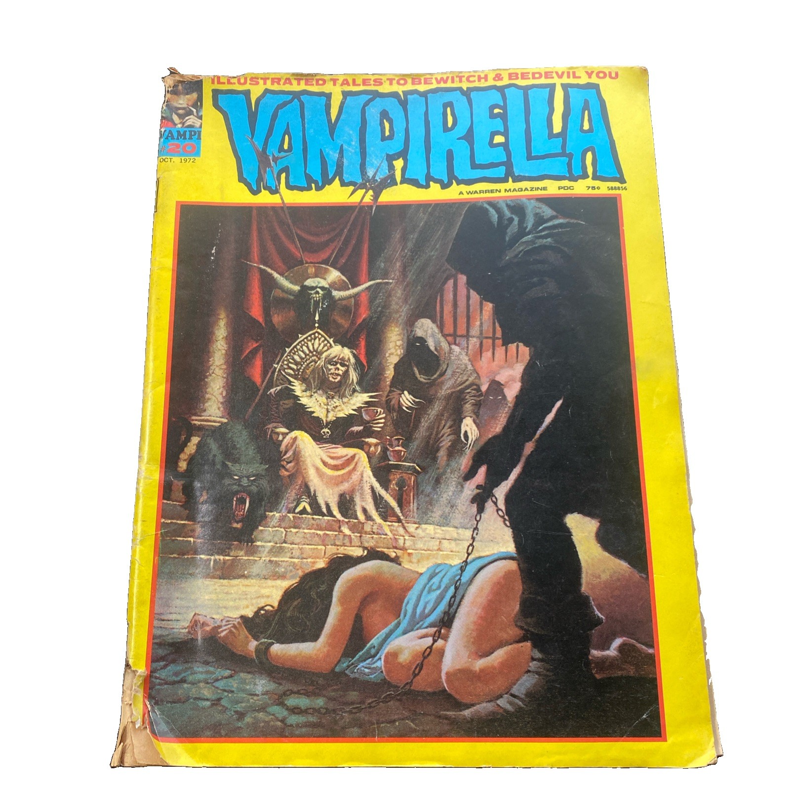 Warren Publishing Vampirella Issue 20 October 1972 Horror Comic Magazine