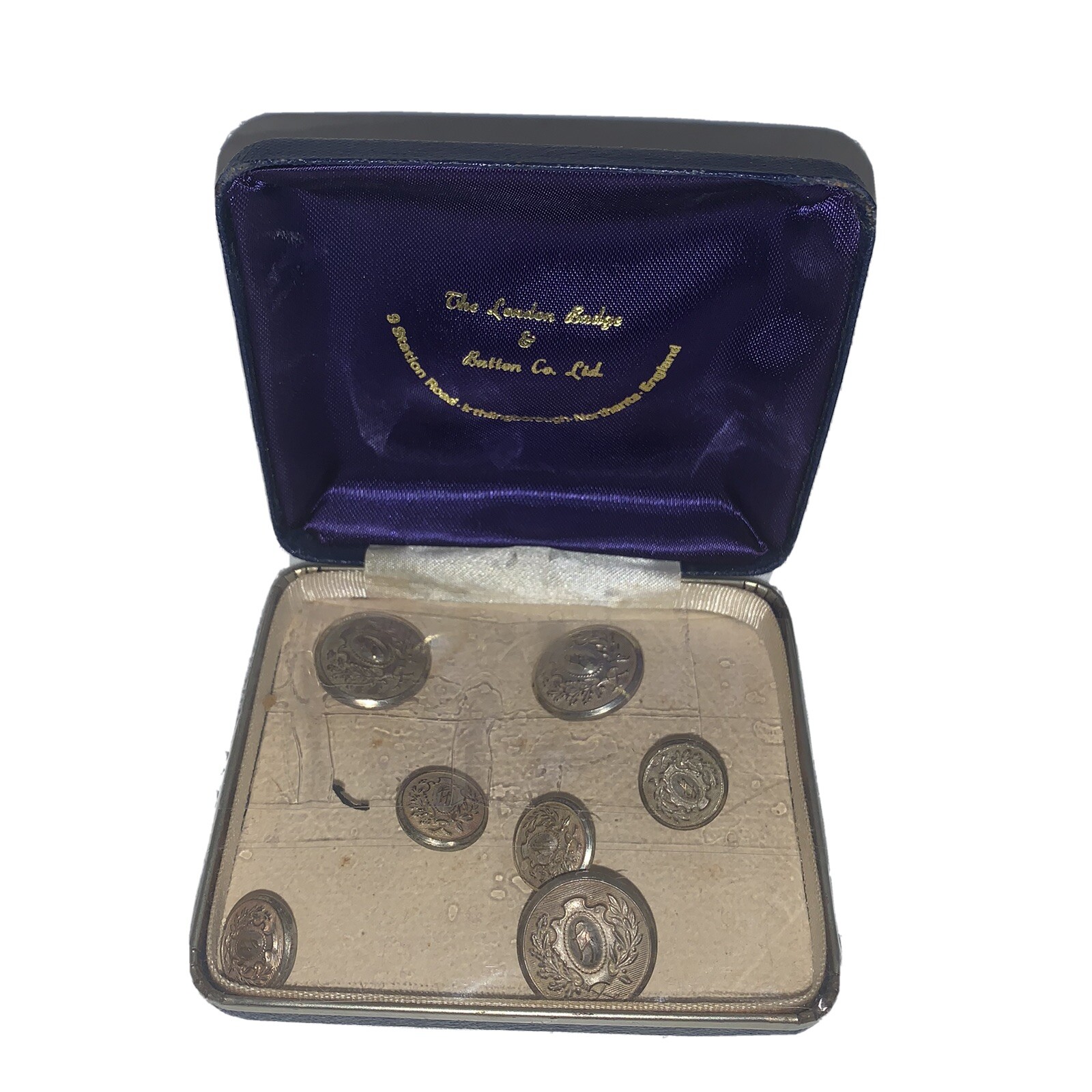 Vintage LONDON BADGE & BUTTON CO Gold BLAZER SET