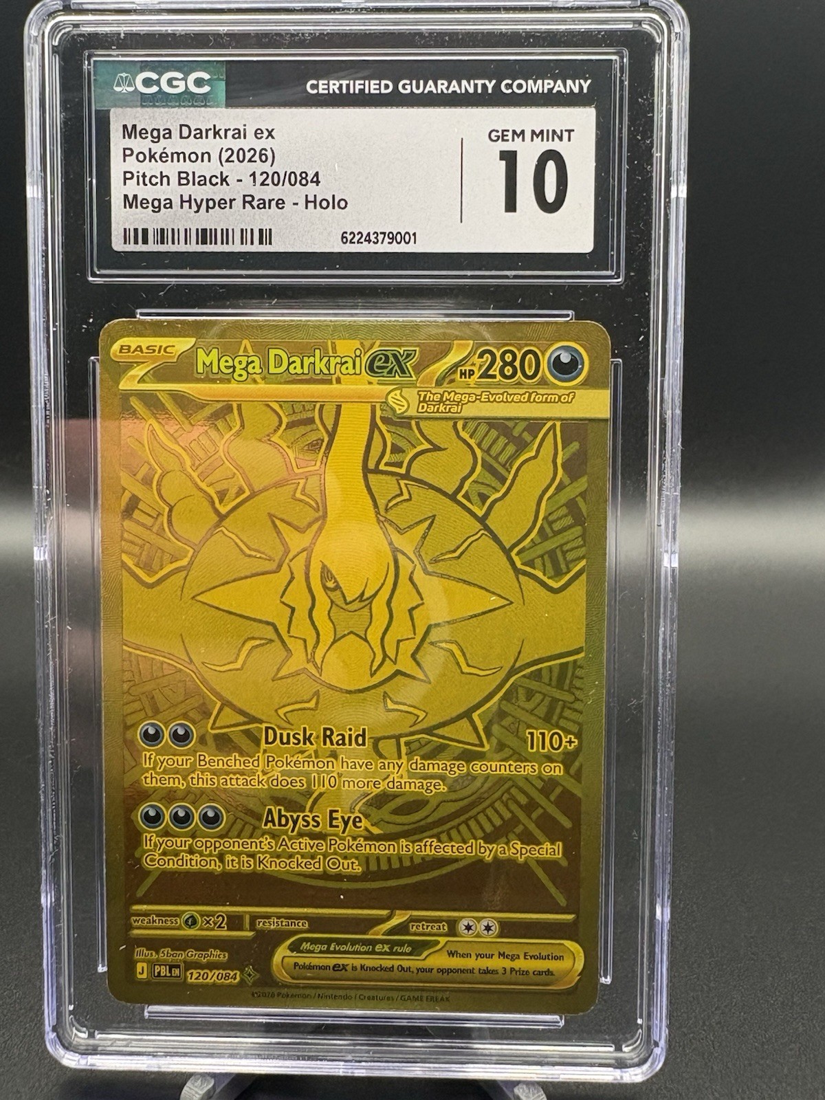 CGC 10 Mega Darkrai EX 120/084 Pitch Black Mega Hyper Rare Holo 2026