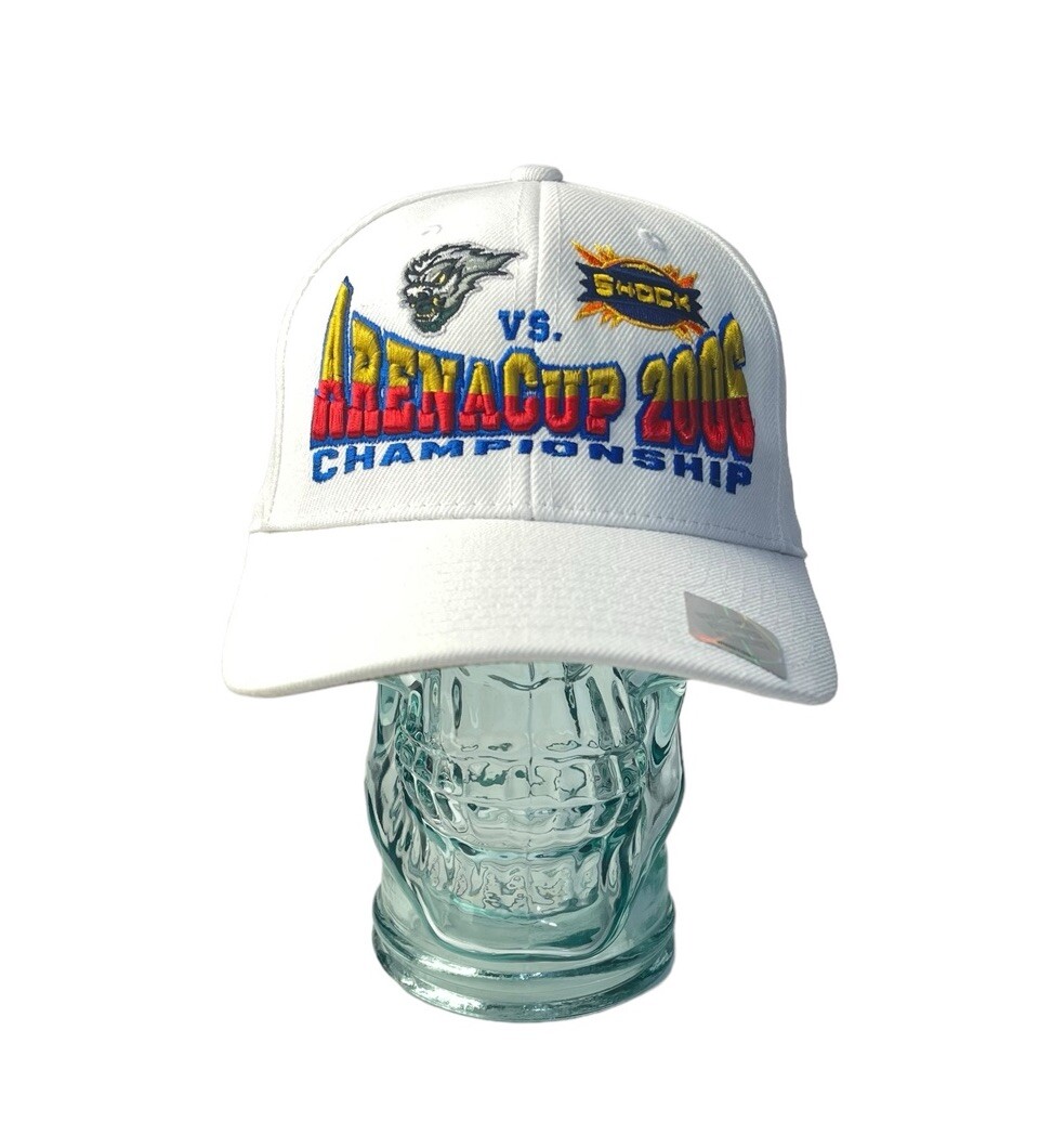 Vintage 2006 NFL Arena Cup Spokane Shock VS. Green Bay Blizzard Y2K Hat Cap NEW Vintage 2006 NFL Arena Cup Spokane Shock VS. Green Bay Blizzard Y2K Hat Cap NEW