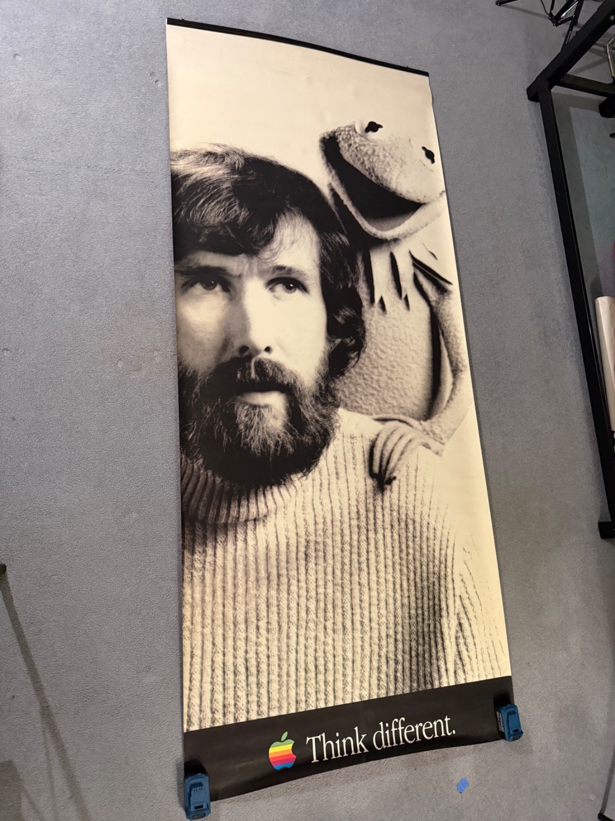 RARE VINTAGE APPLE “THINK DIFFERENT.” JIM HENSON & KERMIT THE FROG PROMOTIONAL B