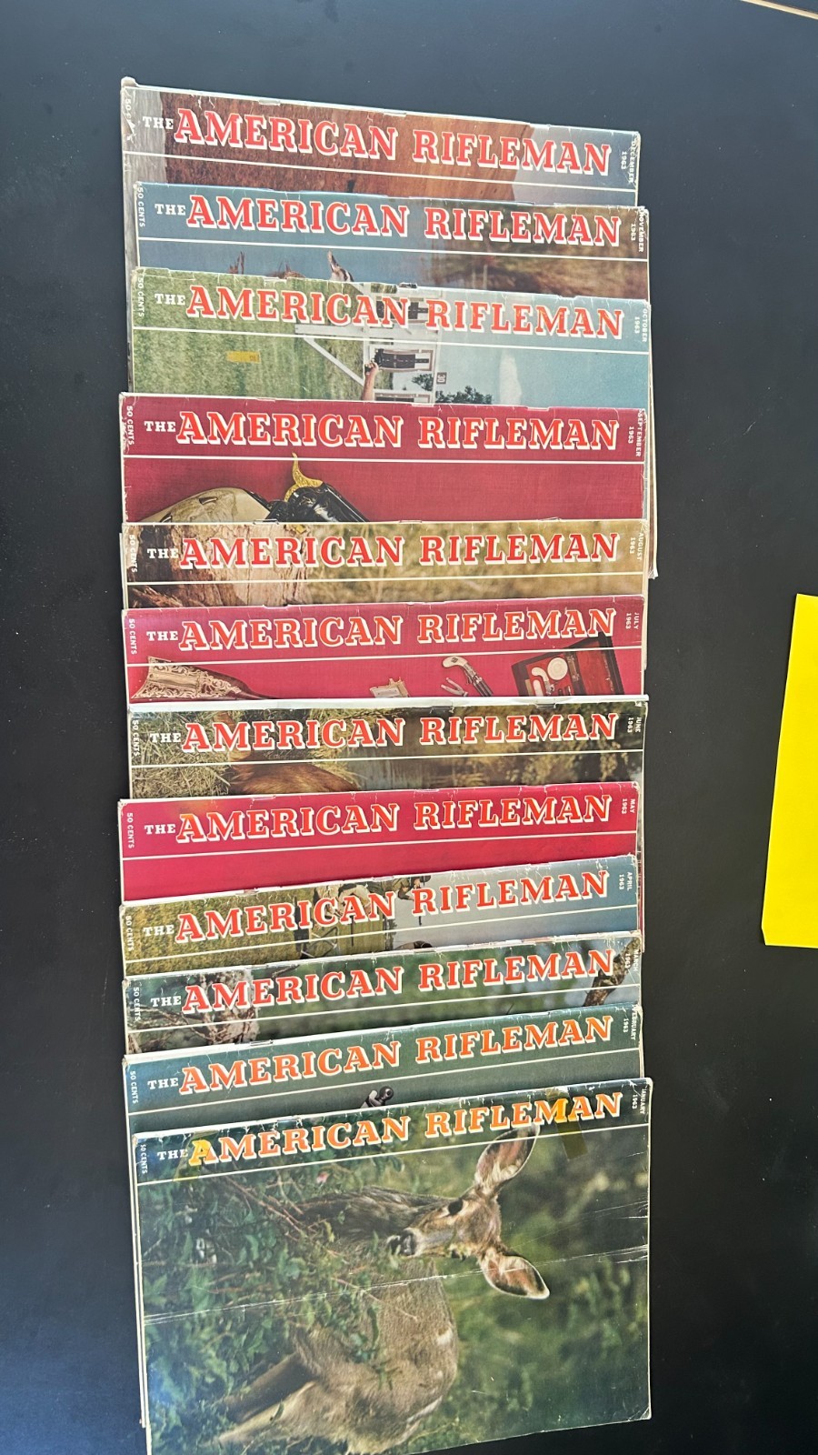 Vintage American Rifleman magazines dated from 1963 Vintage American Rifleman magazines dated from 1963