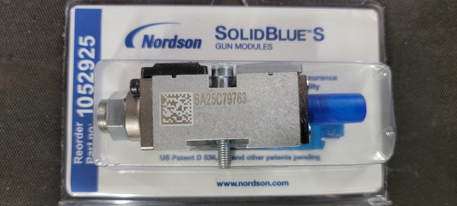 Nordson 1052925 SolidBlue S Hot Melt Gun Module, New Illinois Stock - Genuine