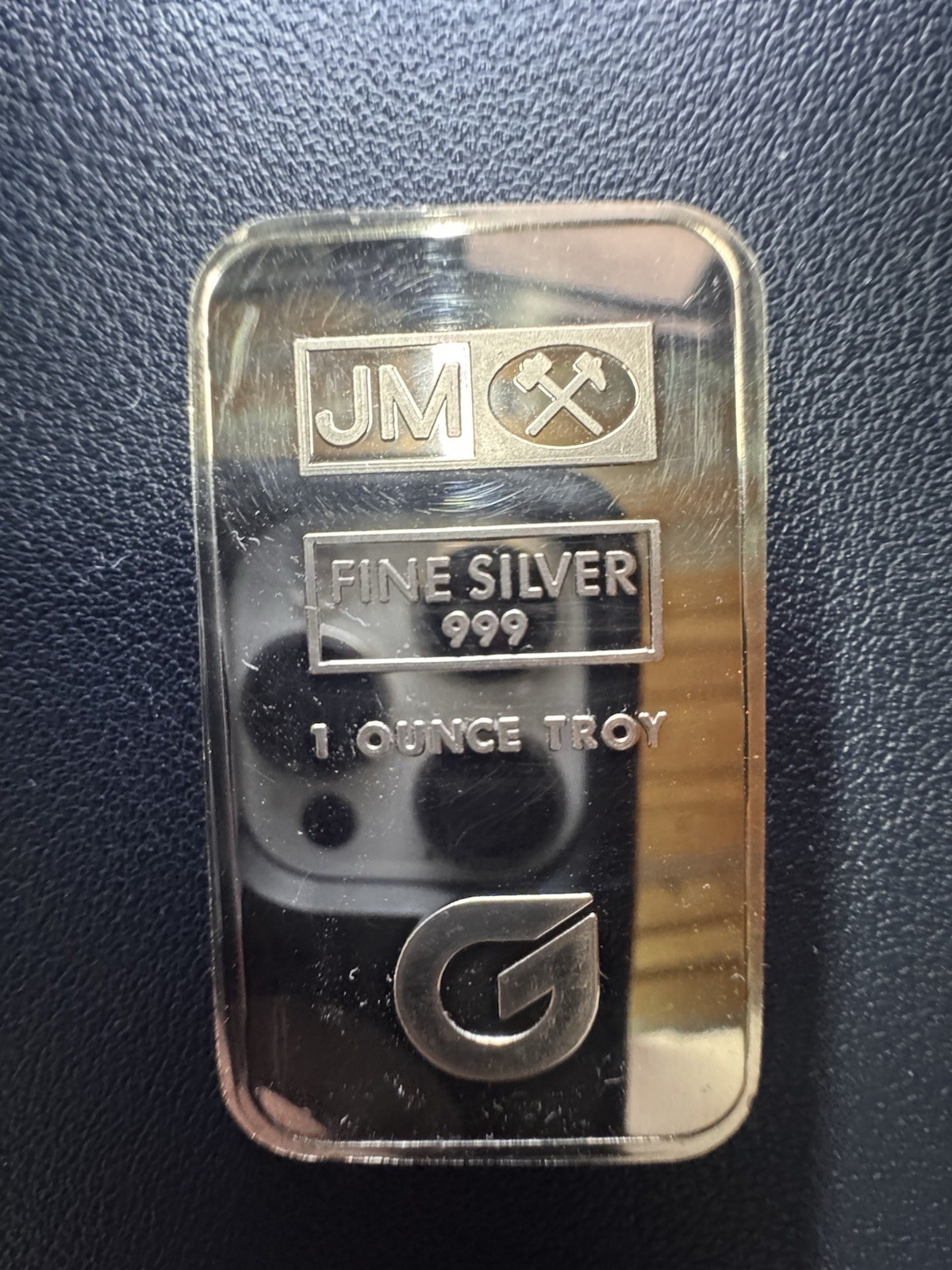 Vintage 1988 Johnson Matthey Crofoot Mine Hycroft 1oz 999 Silver Bar (unsealed) Vintage 1988 Johnson Matthey Crofoot Mine Hycroft 1oz 999 Silver Bar (unsealed)