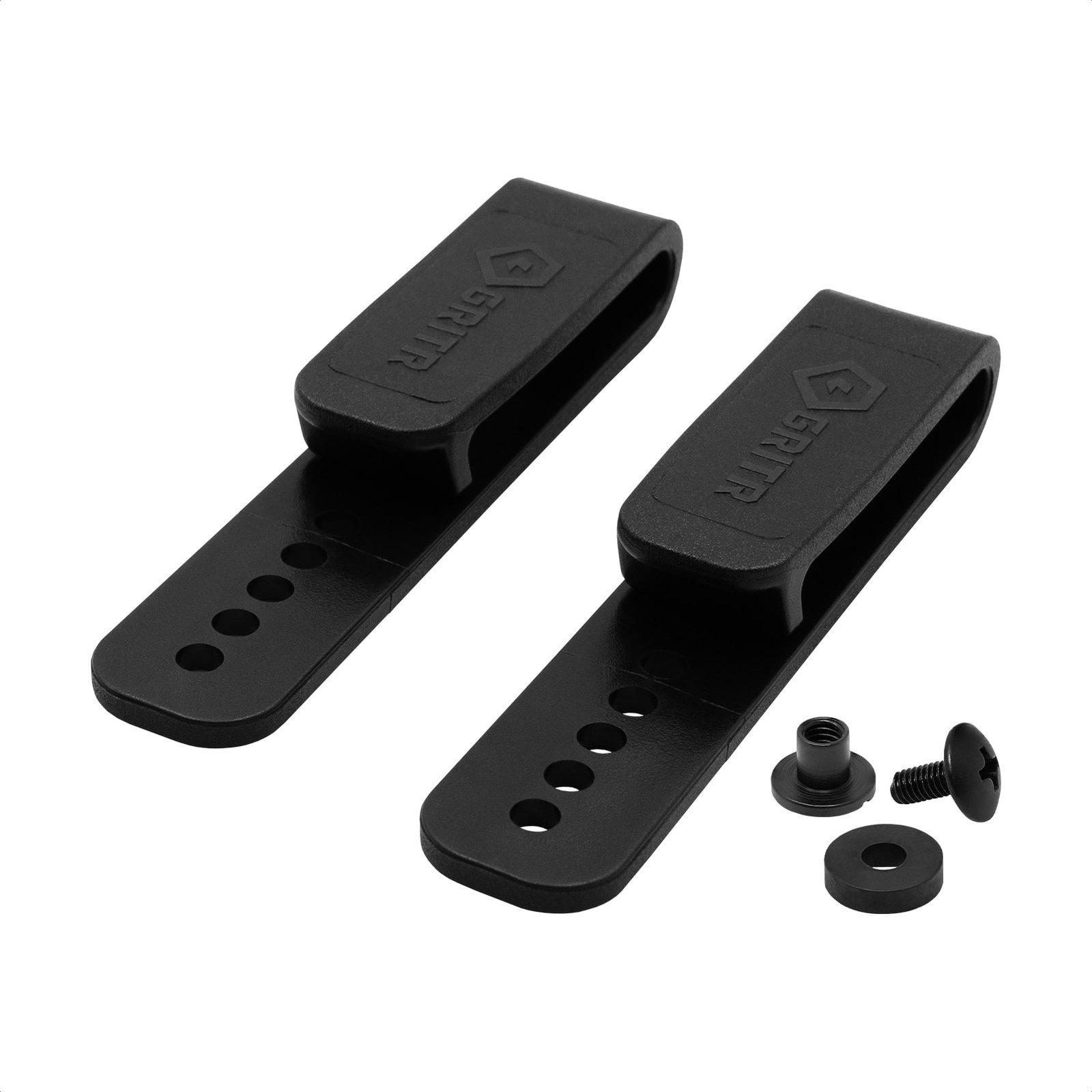 GRITR Tuckable IWB Holster Clips 2-Pack - Low-Profile Polymer for 1.5\