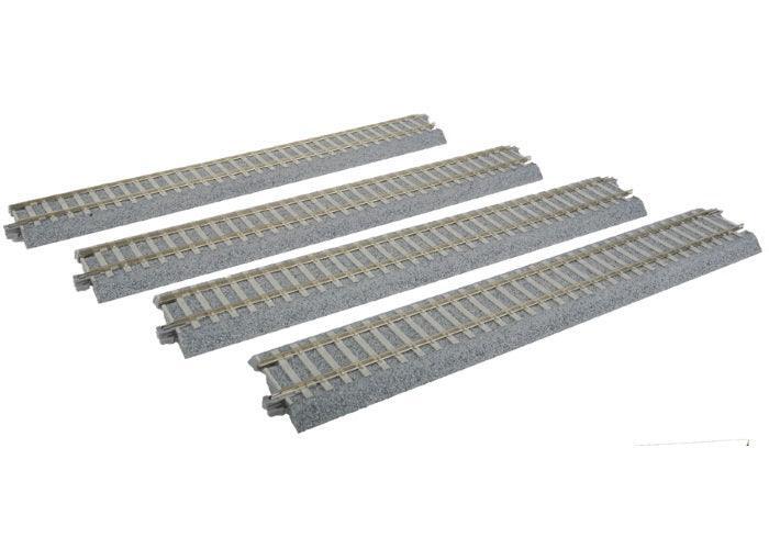 NEW Kato HO Scale Straight Track Unitrack w/ Concrete Ties Set (4) 2-152