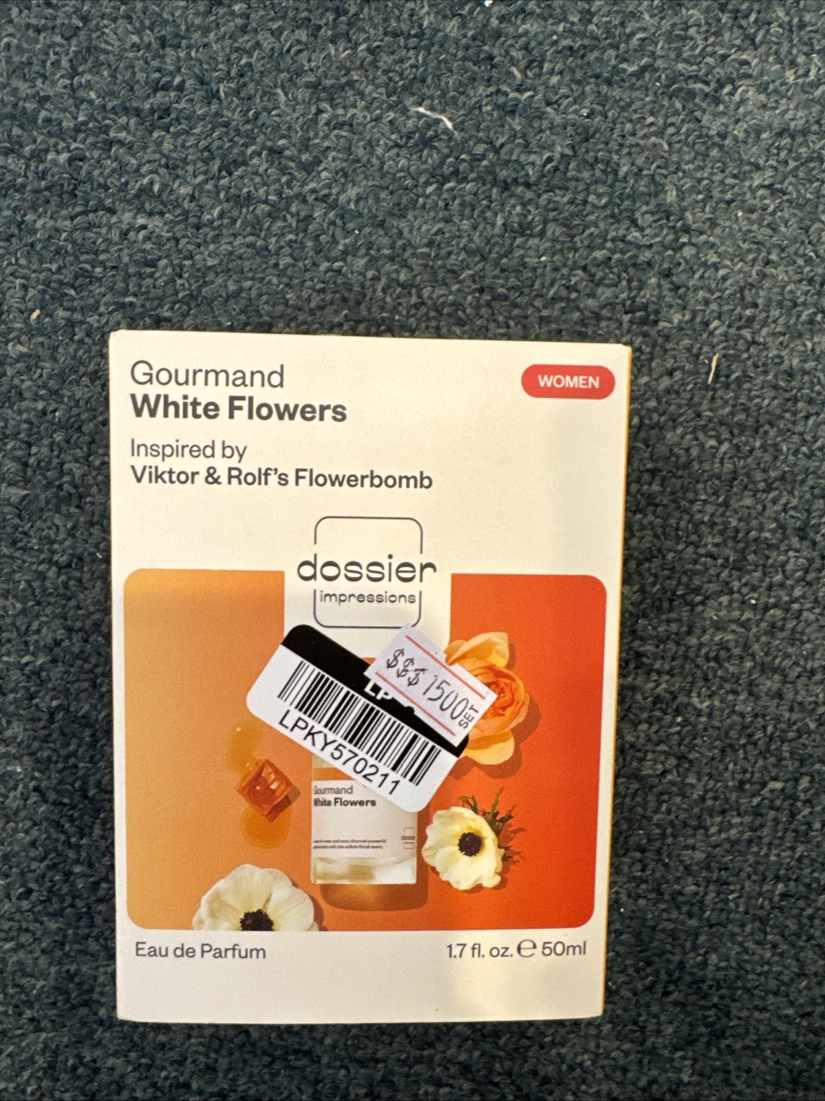 Dossier Women\'s Perfume - Gourmand White Flower - 50ml: Paraben-Free, Phthalate-