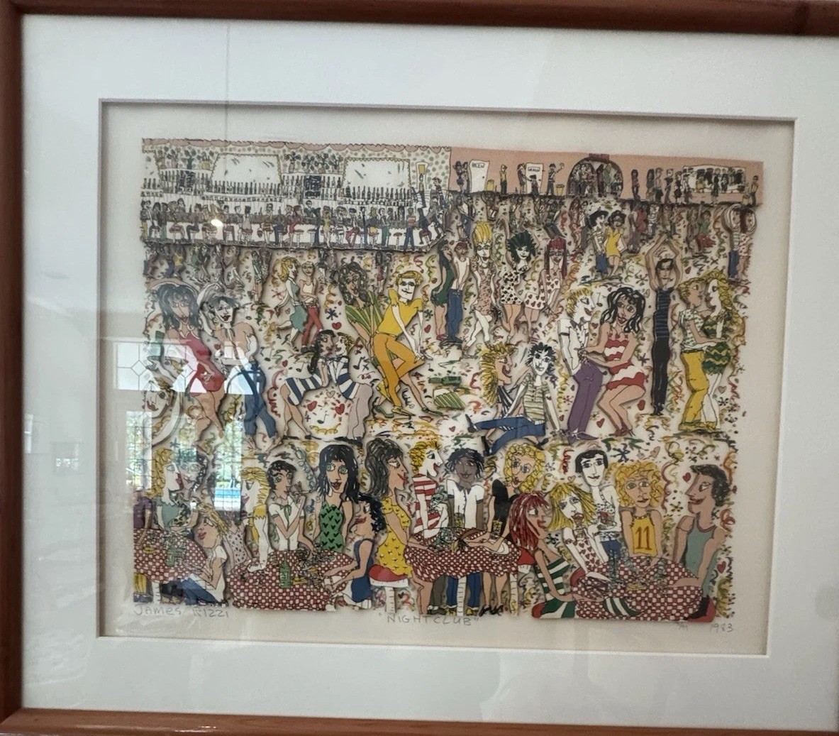 JAMES RIZZI RARE 3D ART,  “NIGHT CLUB” Signed And Numbered RARE 1983 3/99