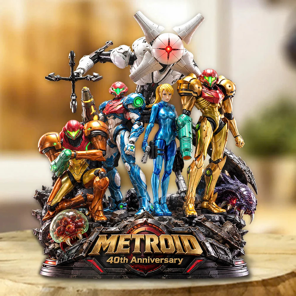 Metroid 40th Anniversary Custom Shape Acrylic Plaque