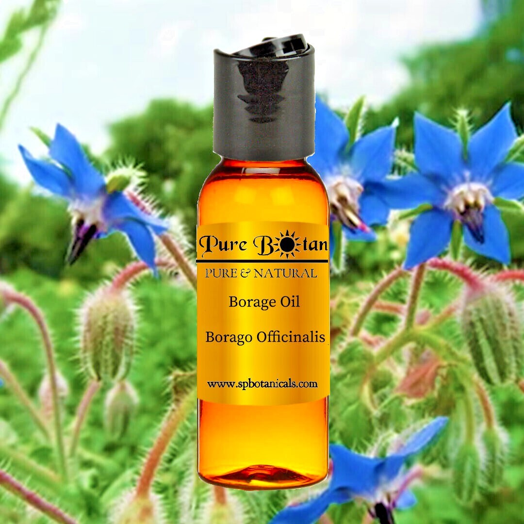 Borage Oil - 100% Pure and Natural - Cold Pressed - Sizes 1oz - 1 Gallon