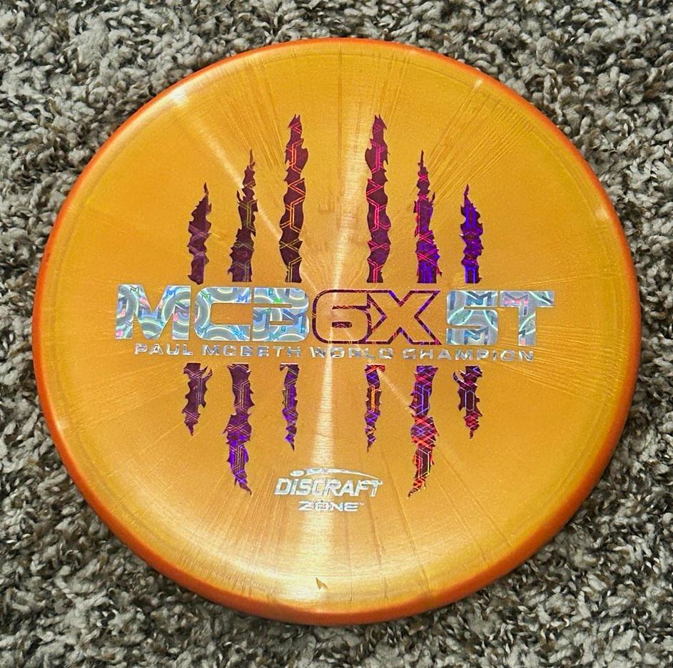 Discraft Paul McBeth 6X Special Edition Zone 4/3/0/3 Orange 174g