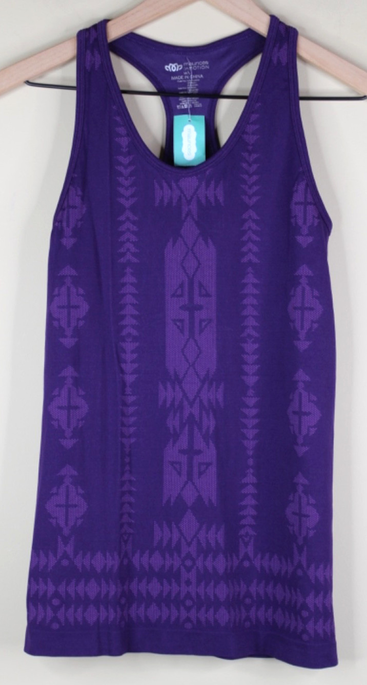 Maurice\'s Womens Racerback Purple Tank Top Size M/L Maurice\'s Womens Racerback Purple Tank Top Size M/L