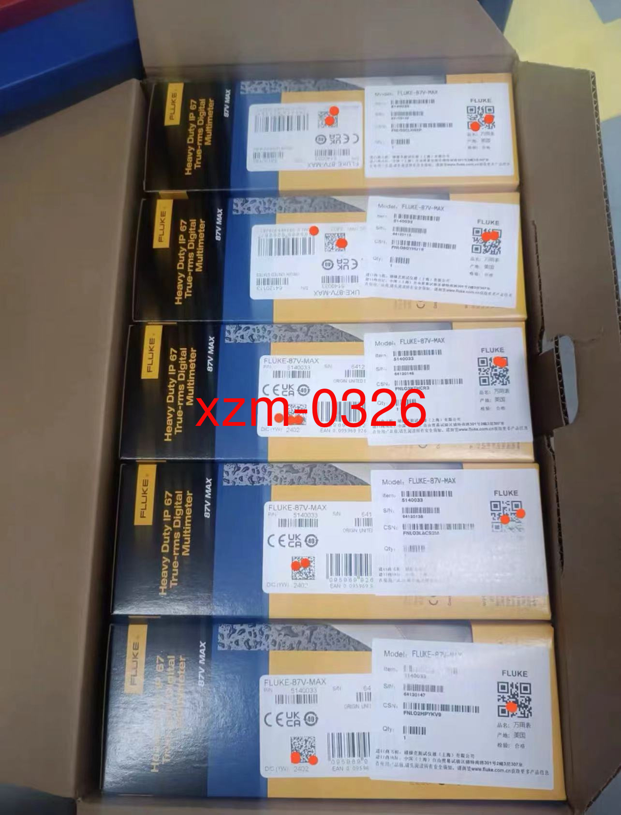 1PC NEW FLUKE/87VMAX Three proof Multimeter imported with original packaging