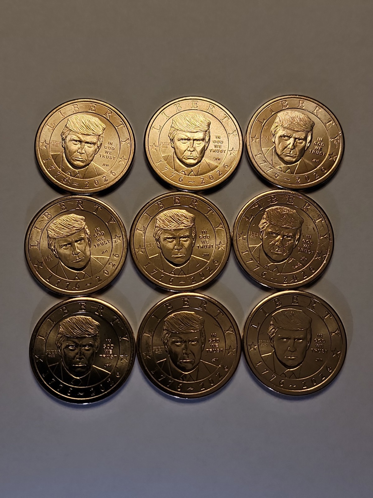 One July 4th Privy Semiquincentennial President Donald J. Trump $1 Coin US Mint One July 4th Privy Semiquincentennial President Donald J. Trump $1 Coin US Mint