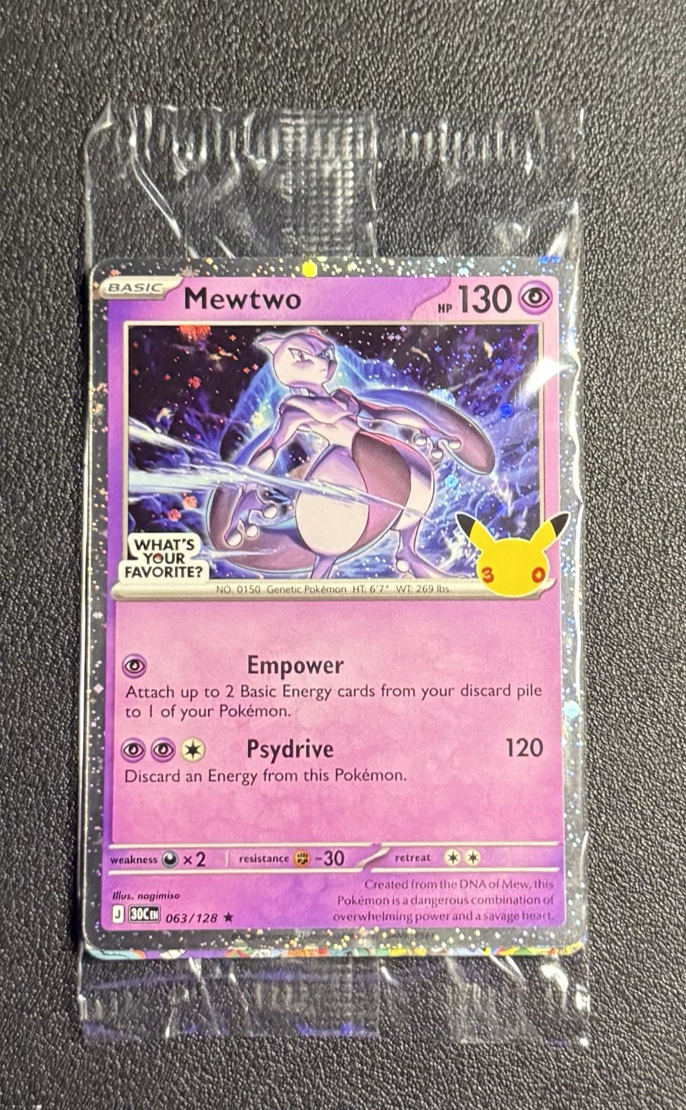Target Mewtwo Pokemon Promo Family Event 30th Anniversary (Sealed)