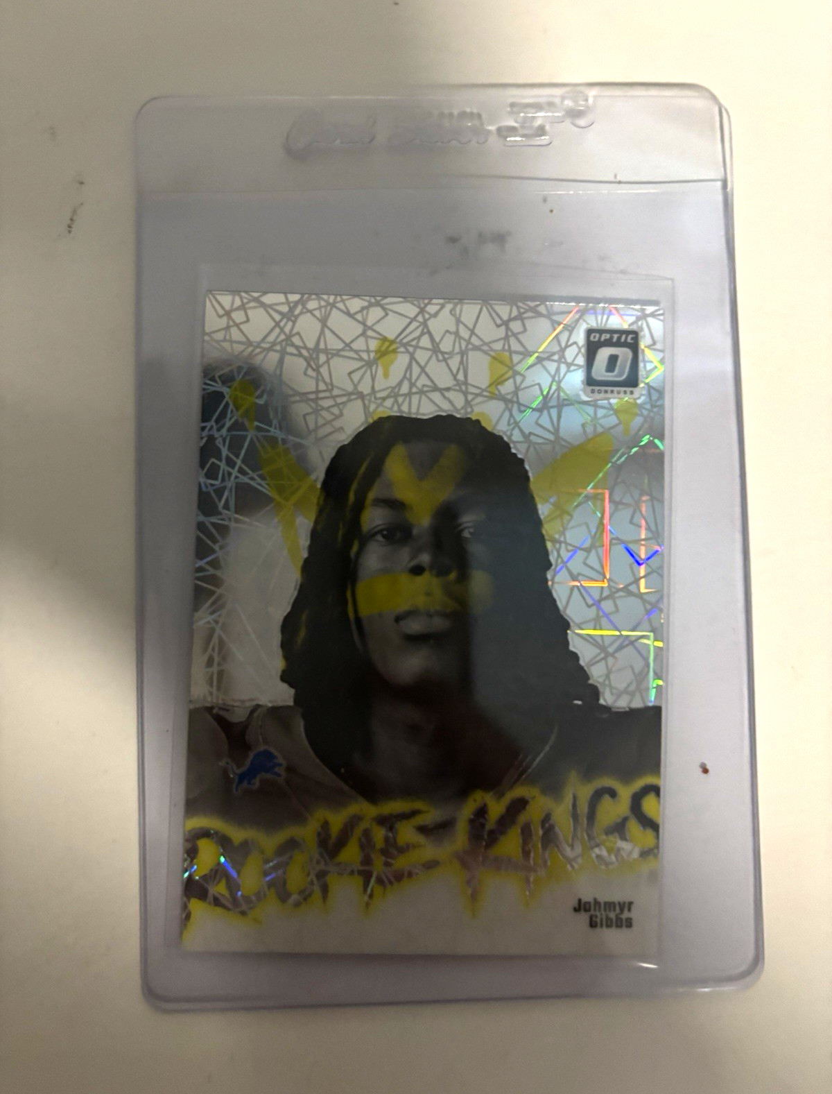 2023 Panini Donruss Optic Rookie Kings Jahmyr Gibbs #7 Rookie Insert Lions