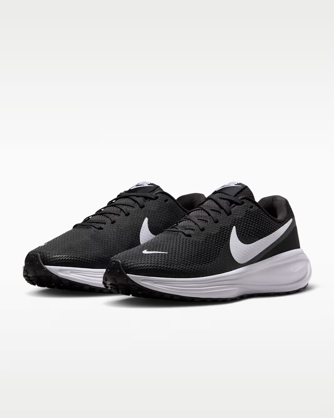 Nike Revolution 8 Wide Women Size 7.5-9 Black White New HQ1995-002