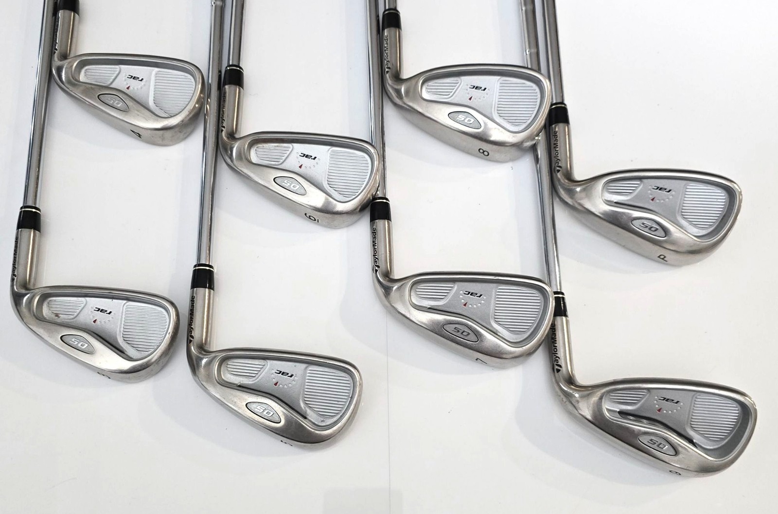 Taylormade RAC OS Iron Set 3-P / Stiff Steel Shafts / Black Widow Grips Taylormade RAC OS Iron Set 3-P / Stiff Steel Shafts / Black Widow Grips