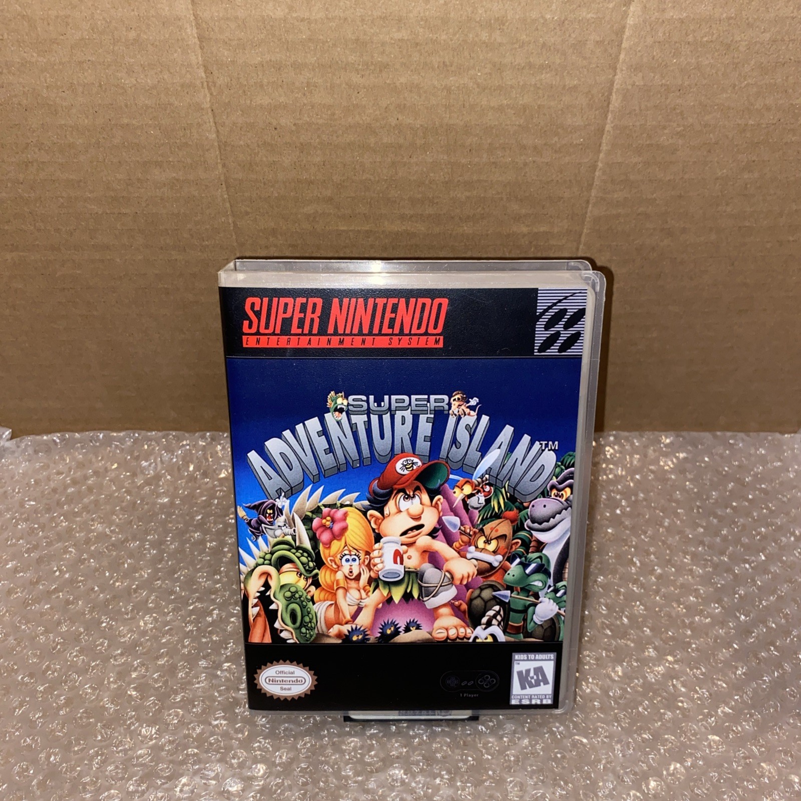Super Adventure Island (Super Nintendo, 1992) SNES Authentic Cart + Case Tested