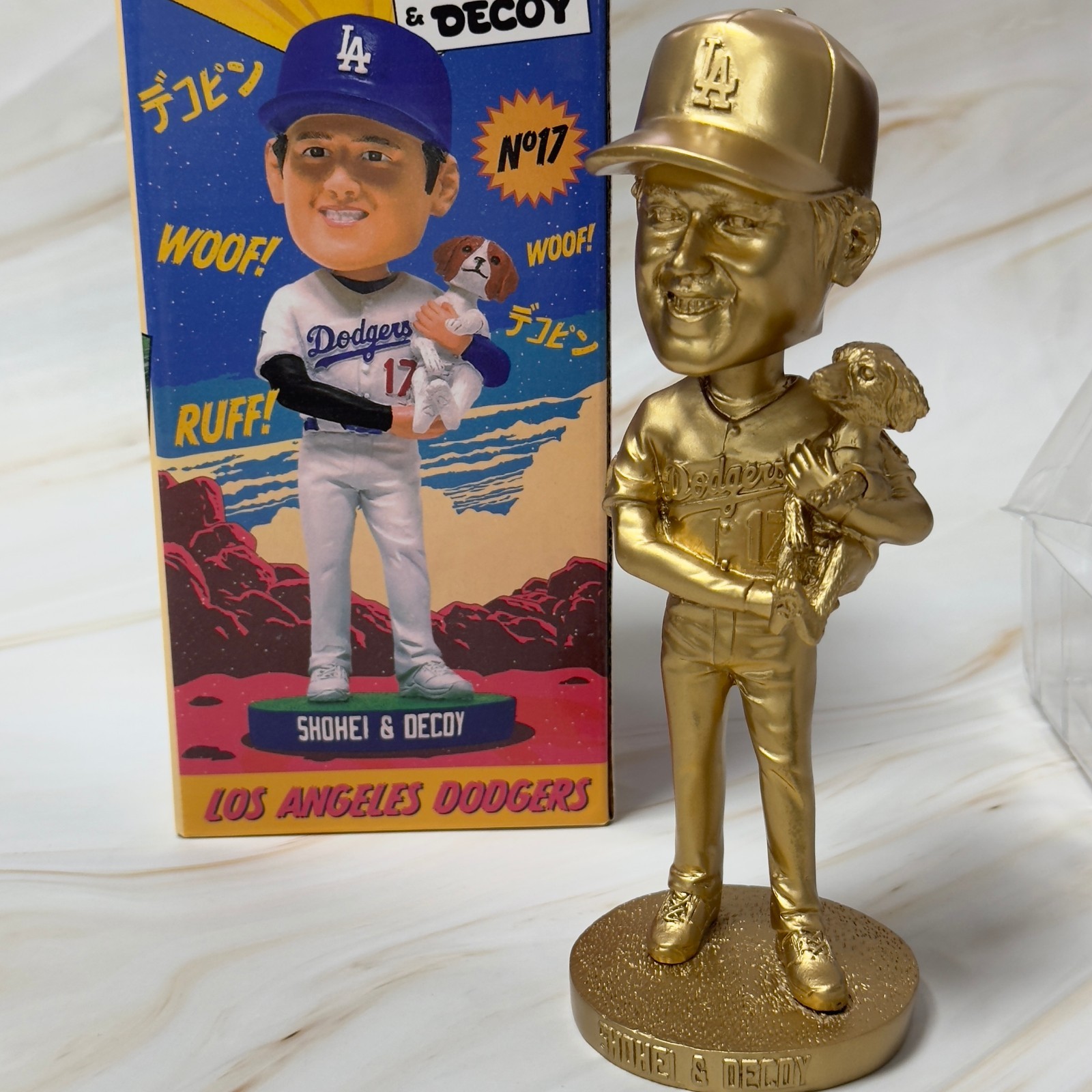 Shohei Ohtani & Decoy Gold Los Angeles Dodgers Edition Bobblehead 8/28/24