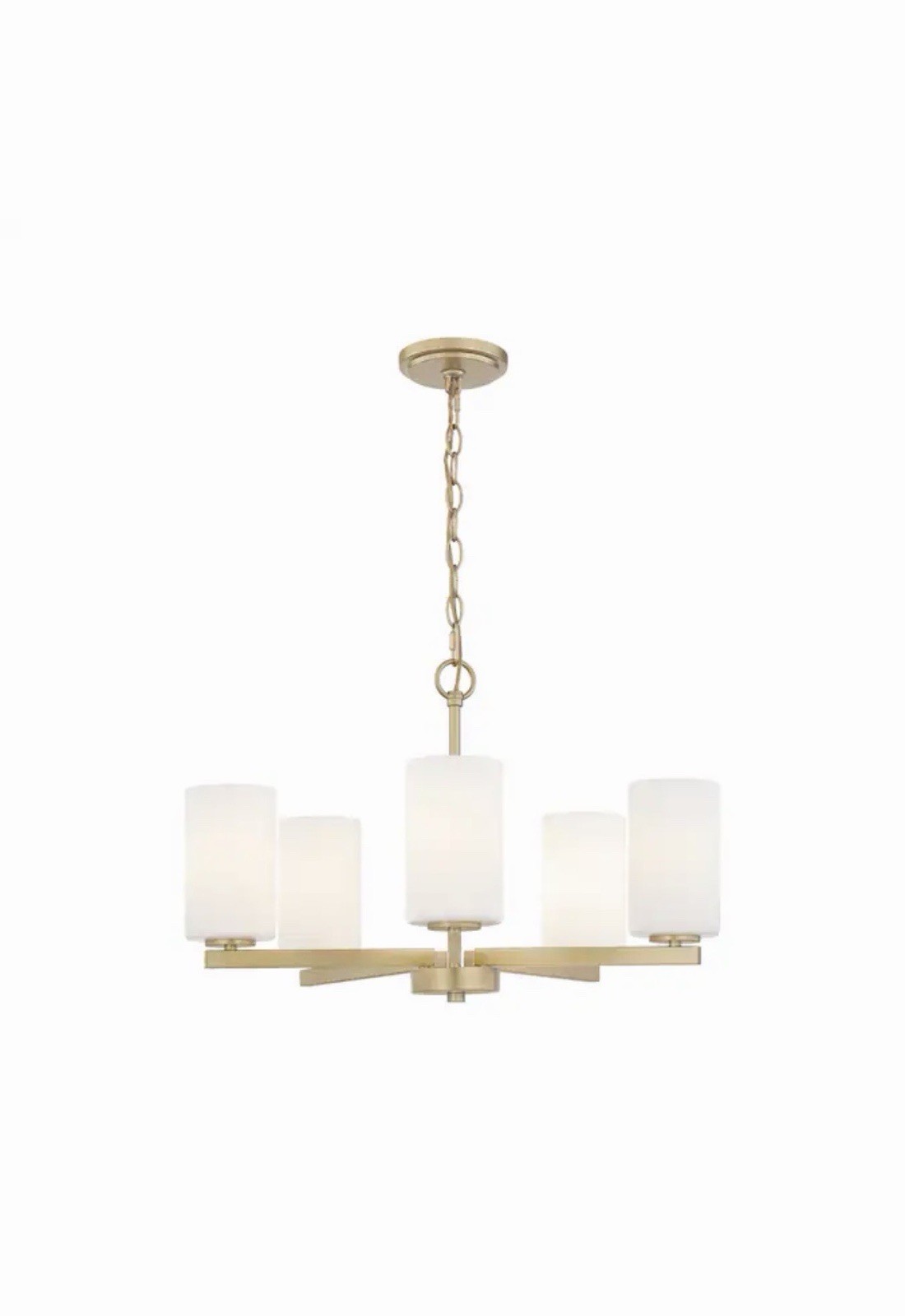 Quoizel Vista 5 -Light Brushed Gold Etched glass Steel Chandelier Quoizel Vista 5 -Light Brushed Gold Etched glass Steel Chandelier