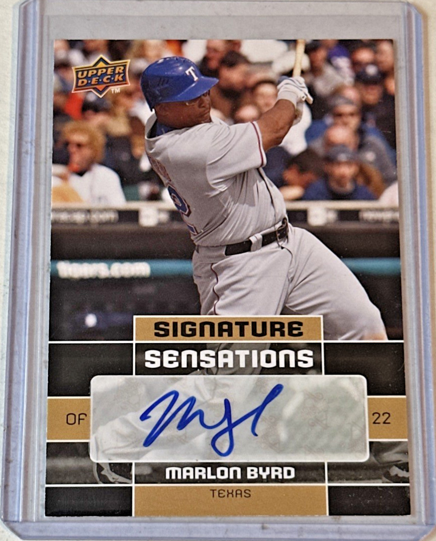 Marlon Byrd 2010 Upper Deck Signature Sensations Auto #SS-MB