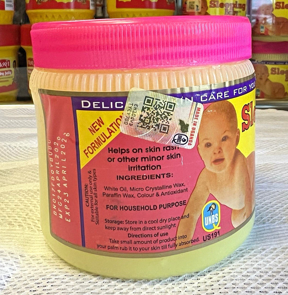Sleeping Baby Perfumed Petroleum Jelly BP Baby Skin Care Jar 500g Sleeping Baby Perfumed Petroleum Jelly BP Baby Skin Care Jar 500g