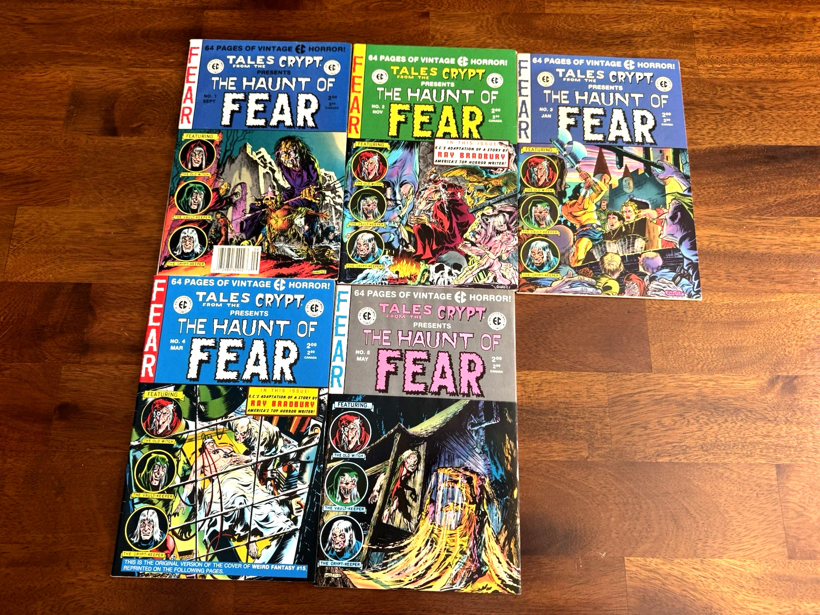 Tales from the Crypt Presents: The Haunt of Fear #1–5 lot Reprints