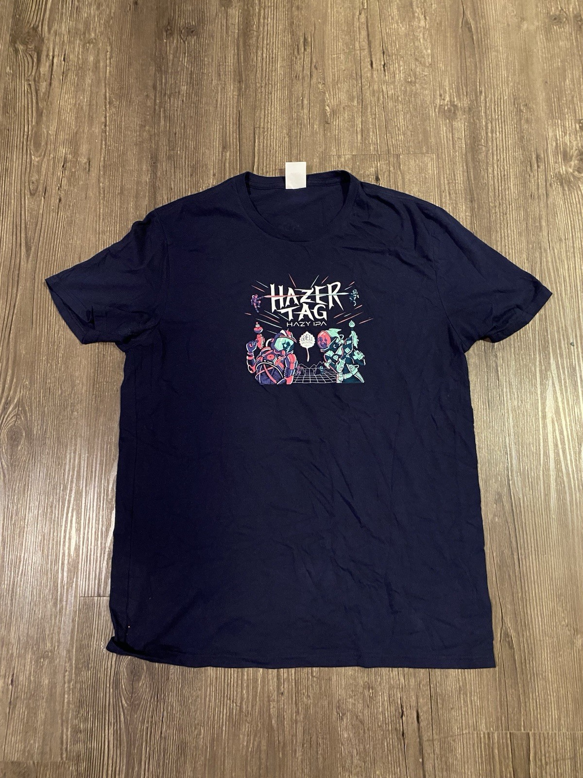 Odell Brewing Company Hazer Tag Dark Blue T Shirt Hazy IPA Large Odell Brewing Company Hazer Tag Dark Blue T Shirt Hazy IPA Large