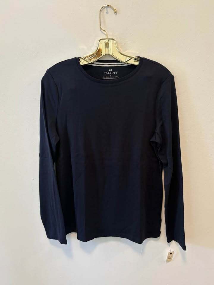 Talbots NAVY Pima Cotton Long Sleeve Tee | Large Talbots NAVY Pima Cotton Long Sleeve Tee | Large