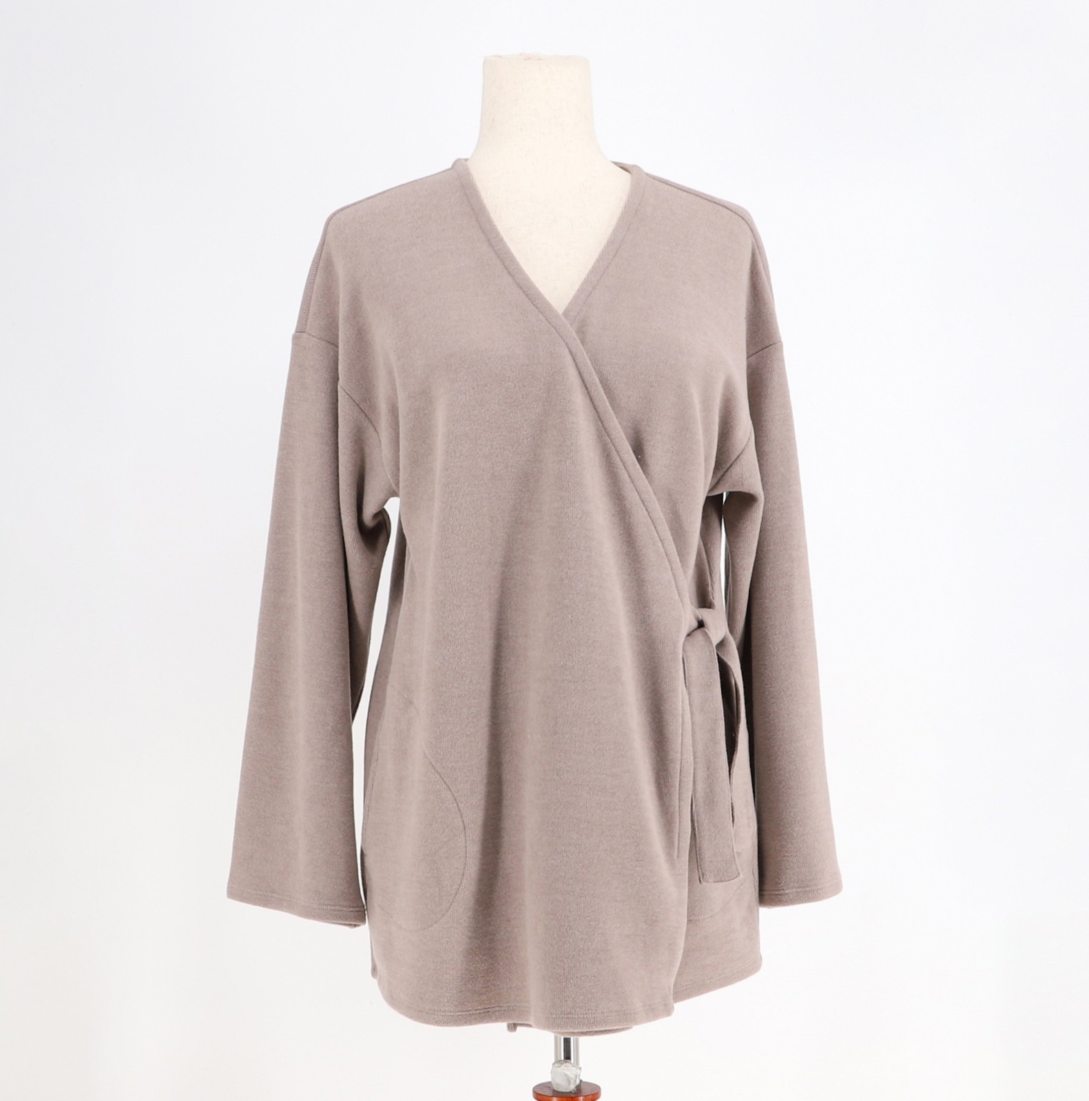 NWT J.JILL PureJill Cozy Wrap Cardigan Sweater Side Tie Soft Mocha Size MP NWT J.JILL PureJill Cozy Wrap Cardigan Sweater Side Tie Soft Mocha Size MP