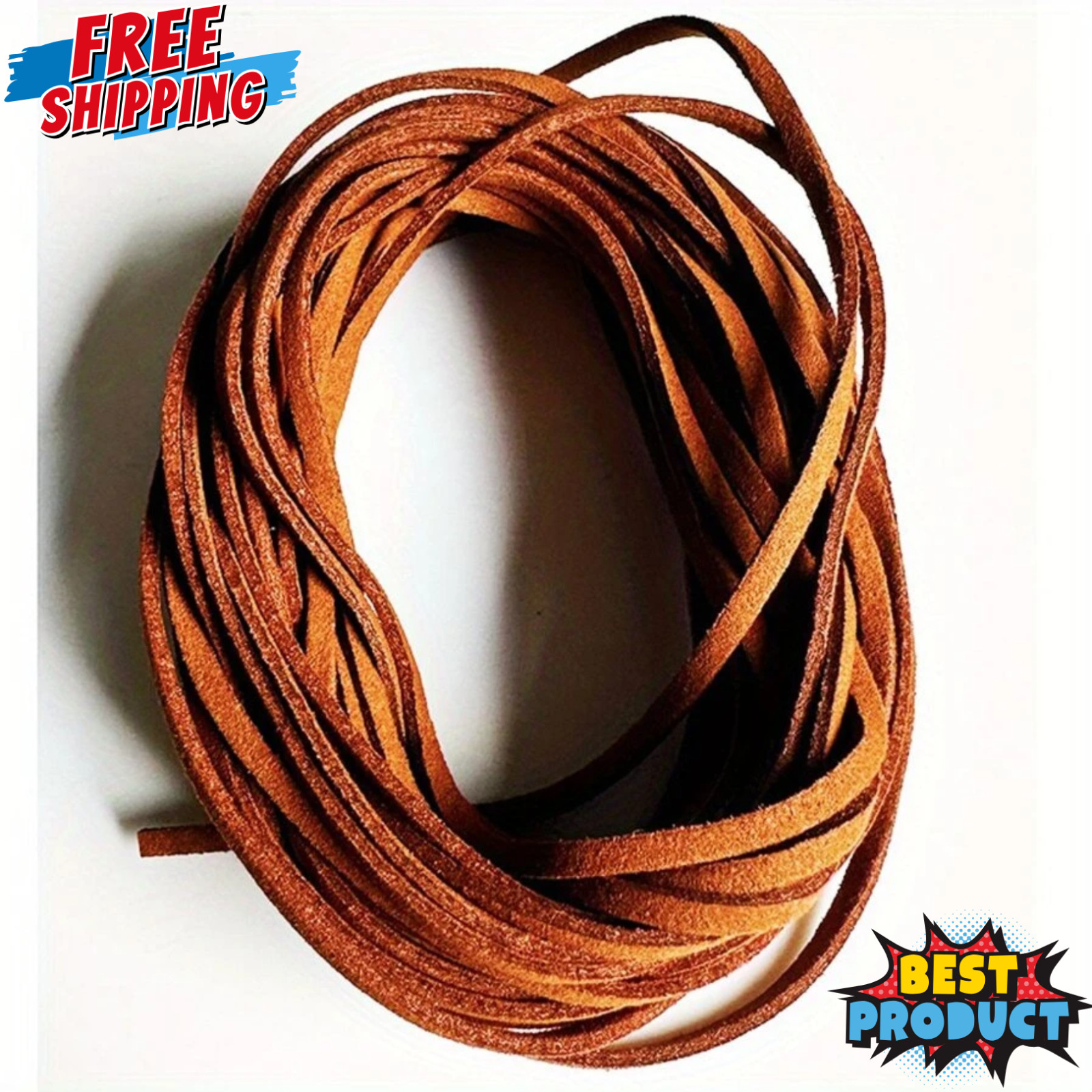 3mm Faux Suede Leather Cord 10 Yards Black Brown String Bracelet Necklace Crafts