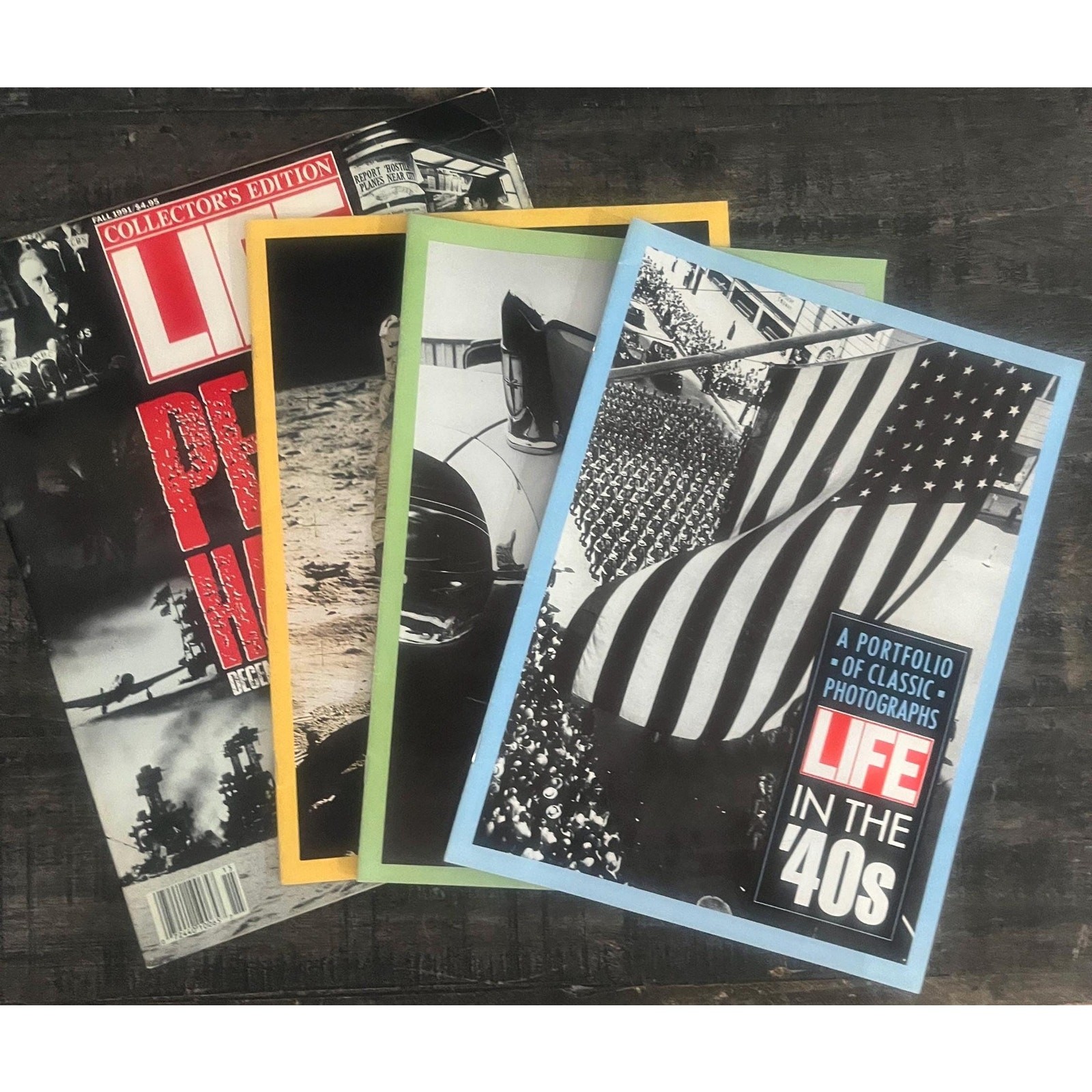 LIFE Magazine 1991 Lot of 4 1940s 1950s 1960s  & Pearl Harbor Photo Issues