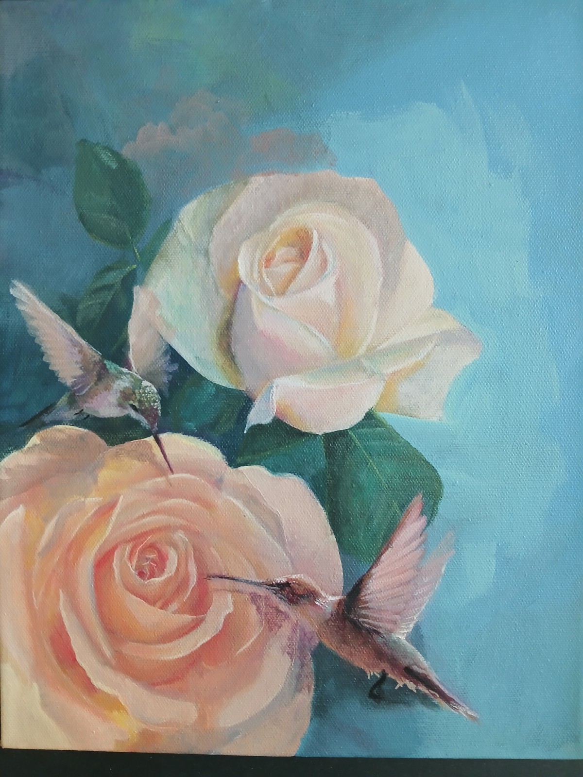 Original acrylic painting on canvas by artist Juan Original acrylic painting on canvas by artist Juan
