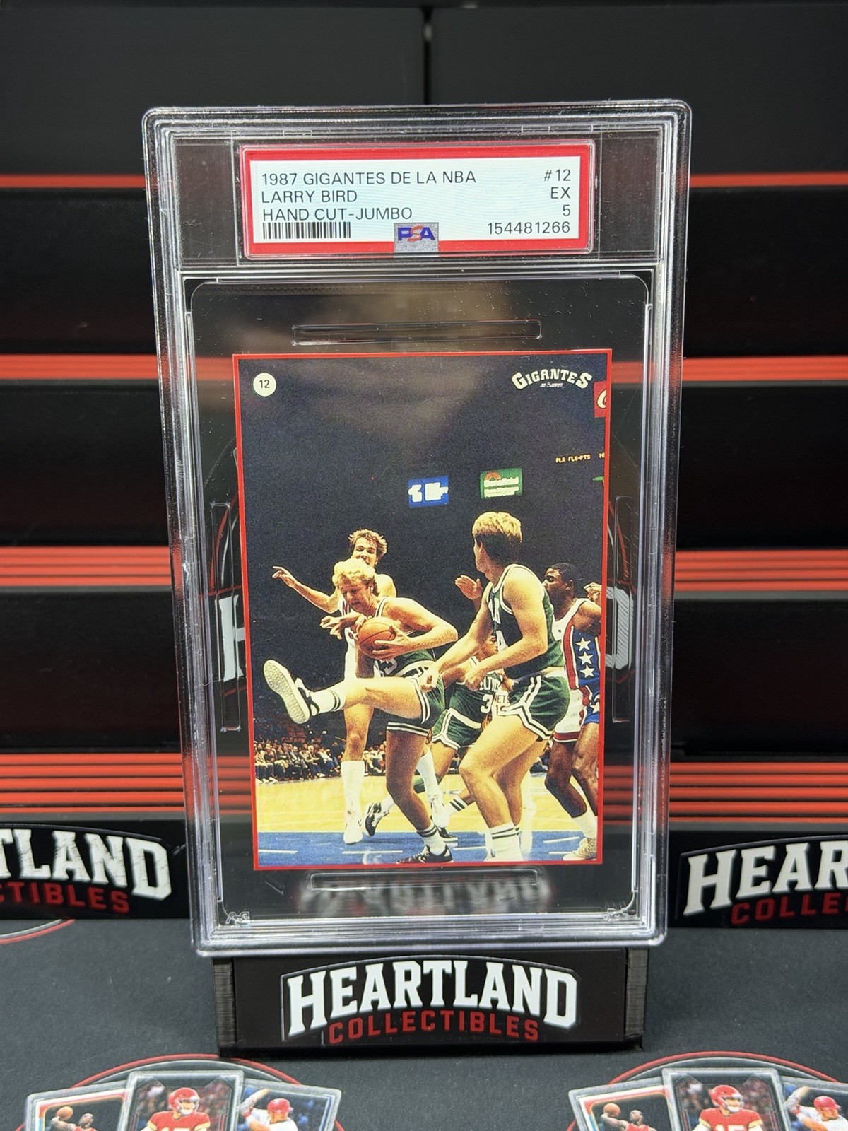 Larry Bird  1987 Gigantes De La NBA Jumbo #12 PSA 5 POP 1
