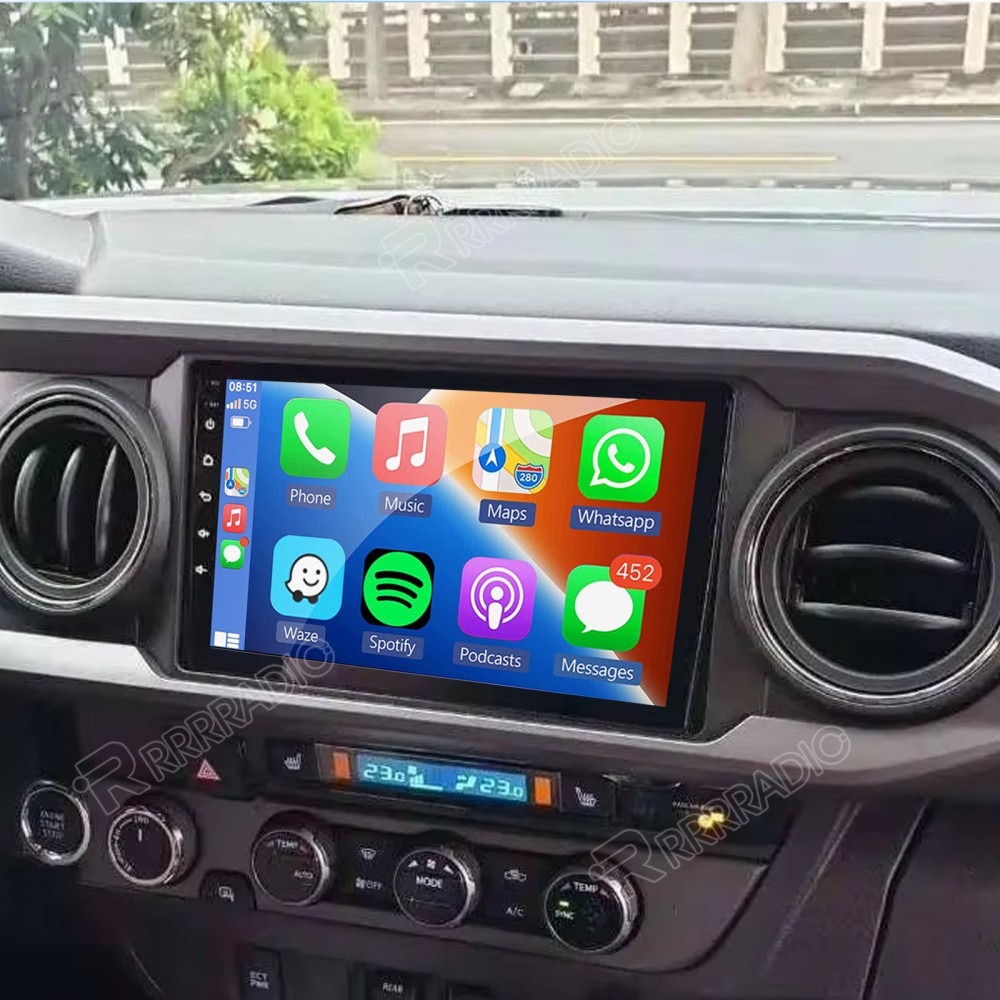 Android 15 CarPlay Car Radio GPS Stereo Navi For Toyota Tacoma 2016-2021