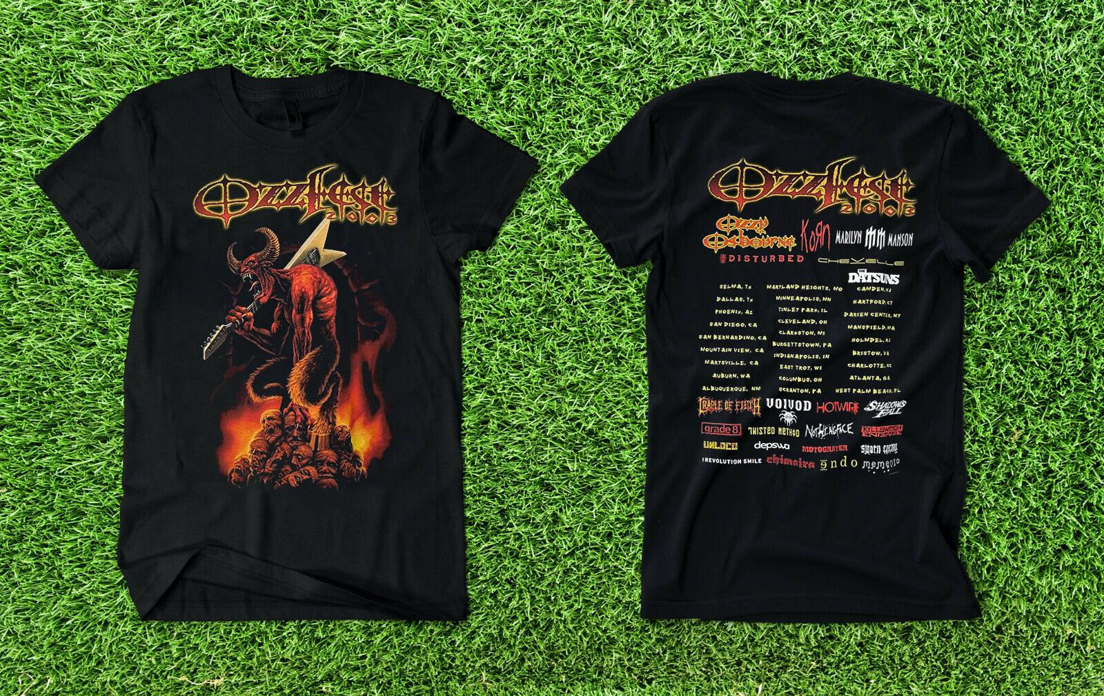 Vintage 2003 Ozzfest T Shirt All Size S-4XL Cotton
